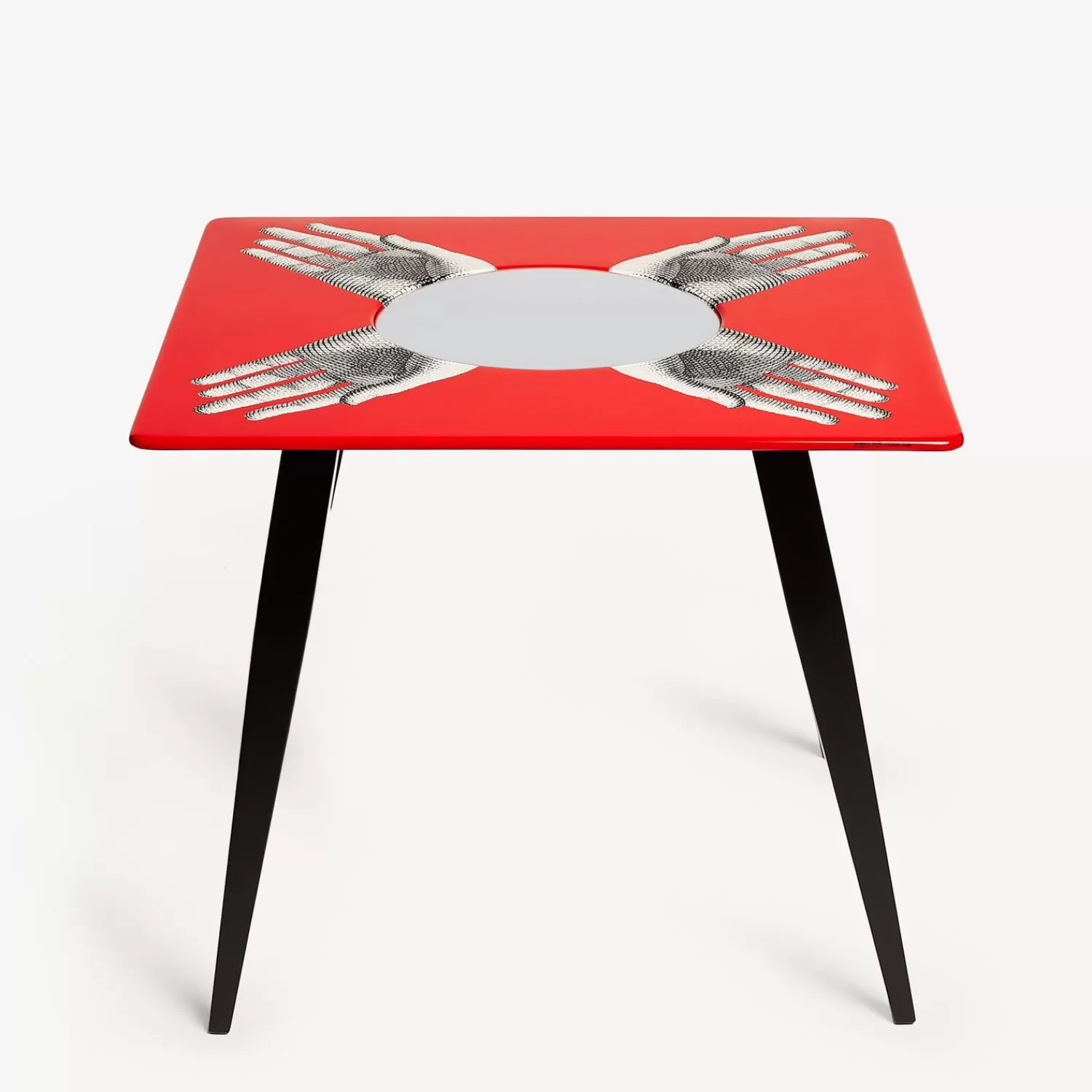Tables<Fornasetti Magic Table Mani White/Black/Red