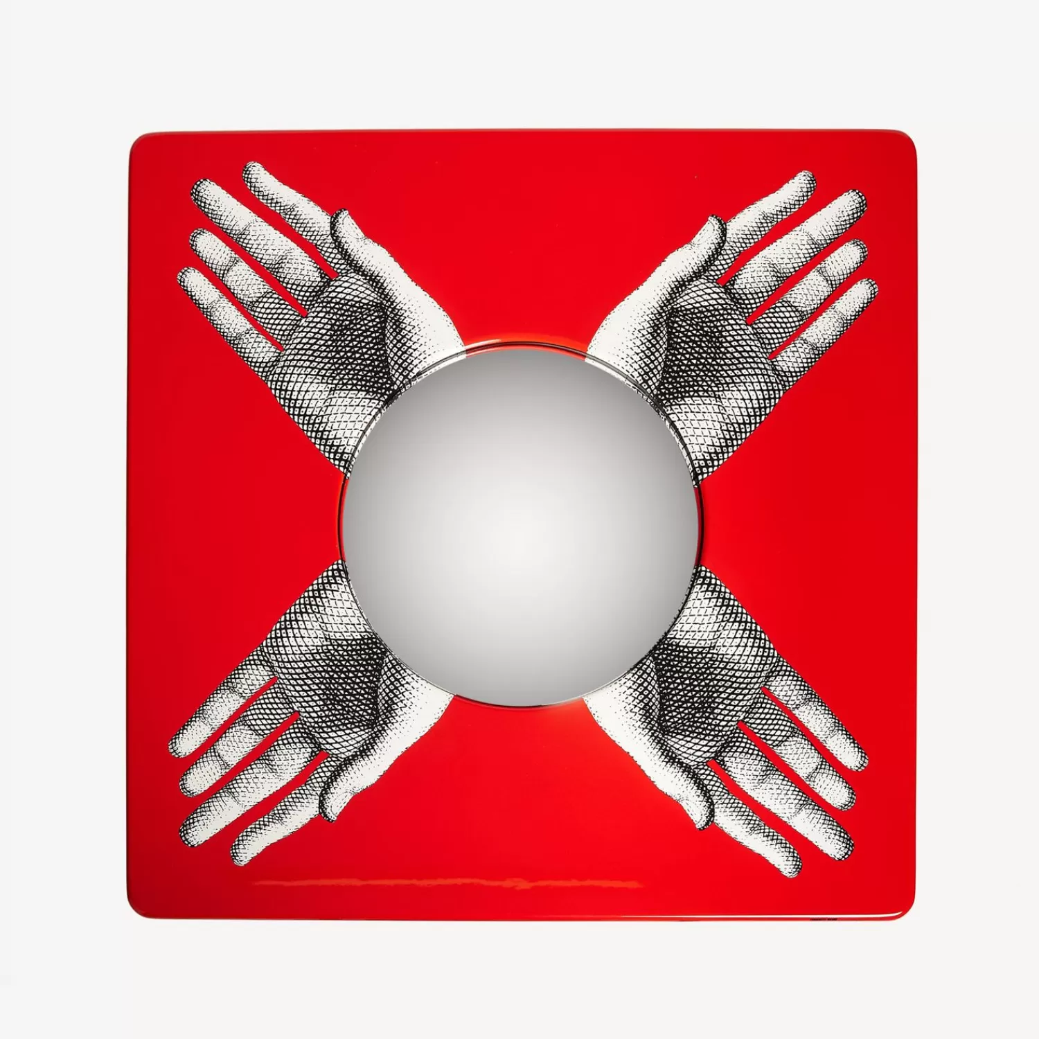 Tables<Fornasetti Magic Table Mani White/Black/Red