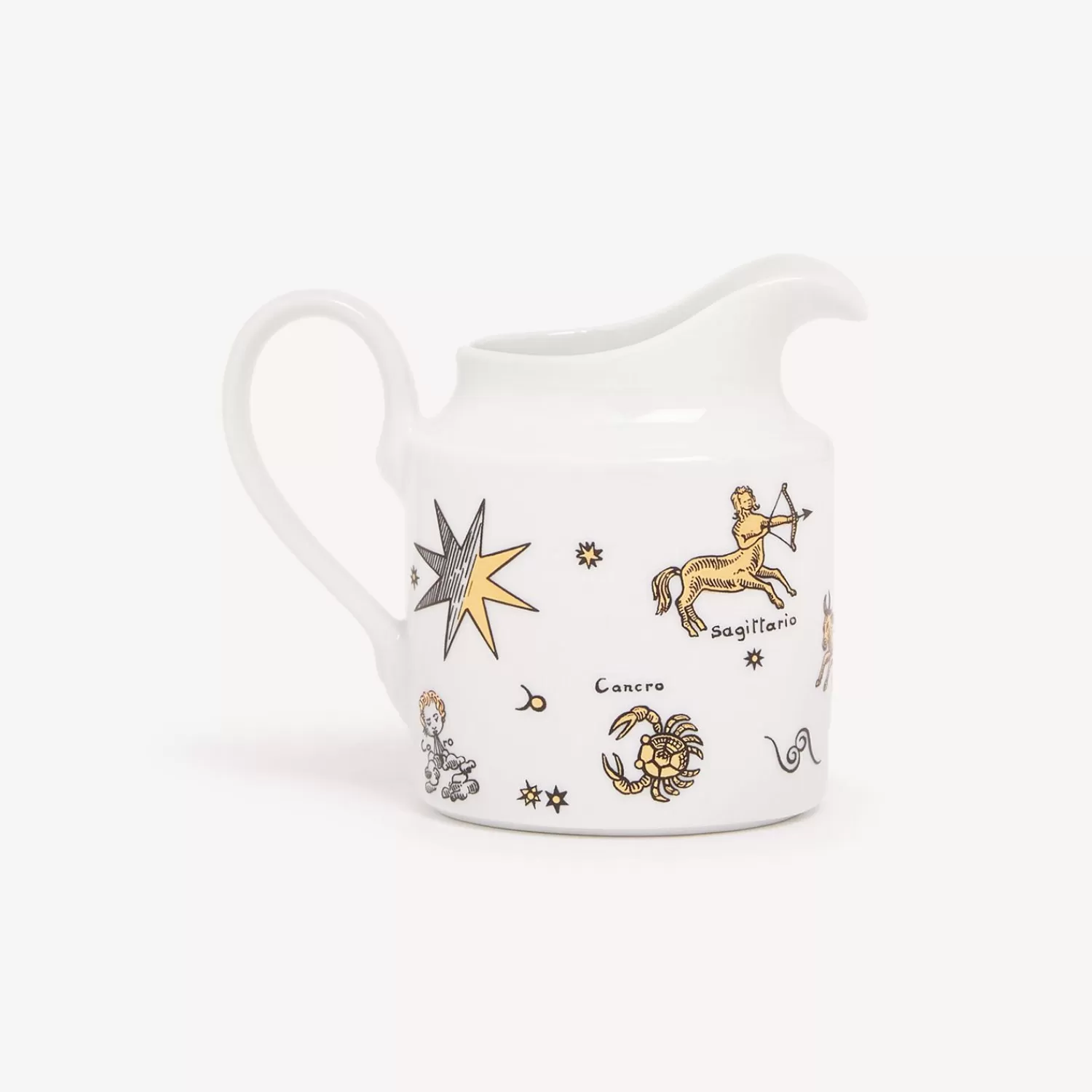 Tea And Coffee Sets<Fornasetti Milk Jug Astronomici White/Black/Gold