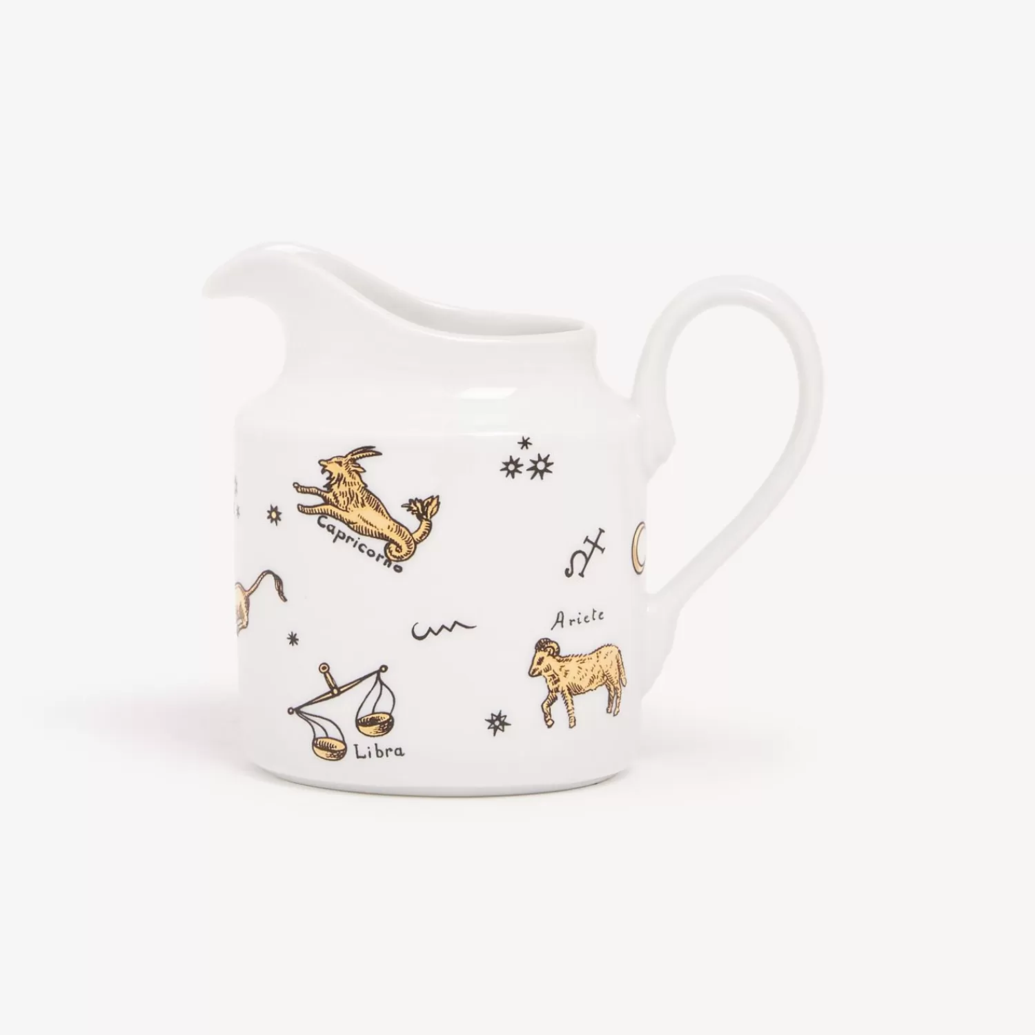 Tea And Coffee Sets<Fornasetti Milk Jug Astronomici White/Black/Gold