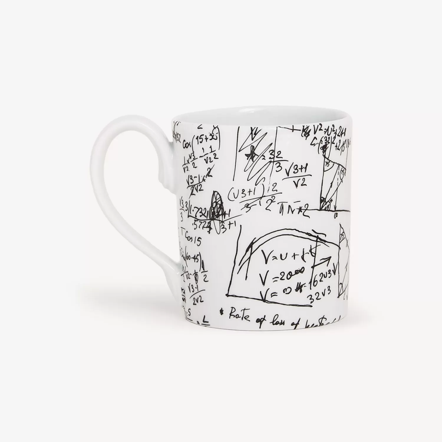 Tea And Coffee Sets<Fornasetti Mug Alta Matematica White/Black