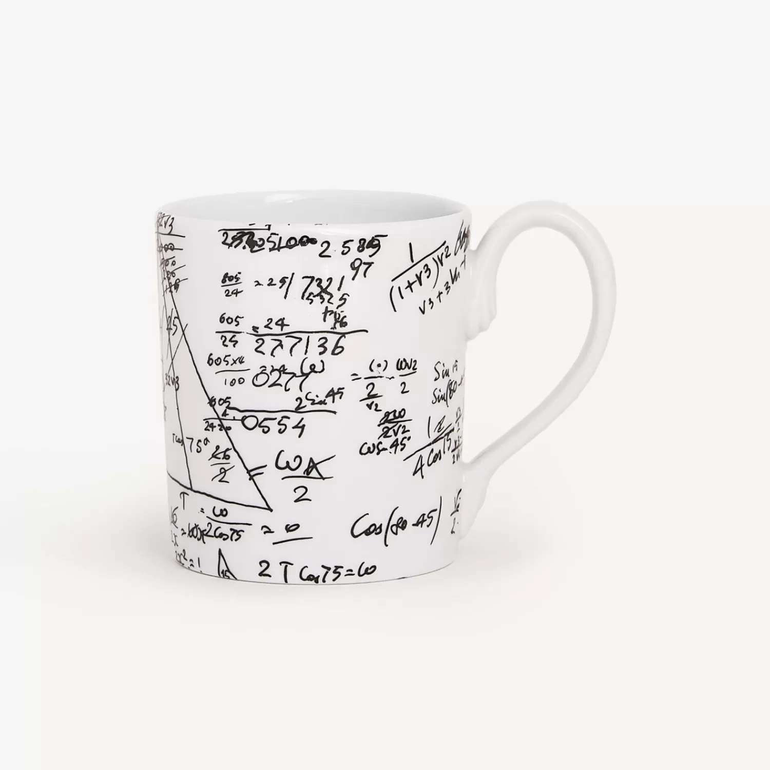 Tea And Coffee Sets<Fornasetti Mug Alta Matematica White/Black