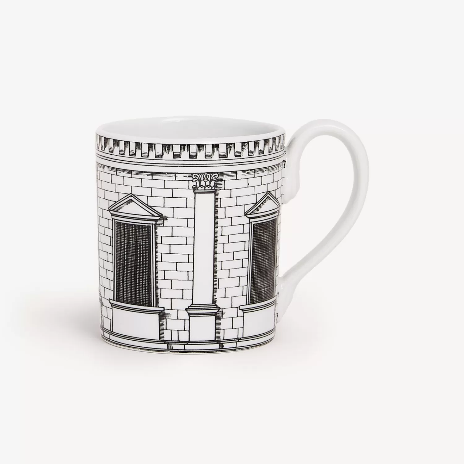 Tea And Coffee Sets<Fornasetti Mug Architettura White/Black