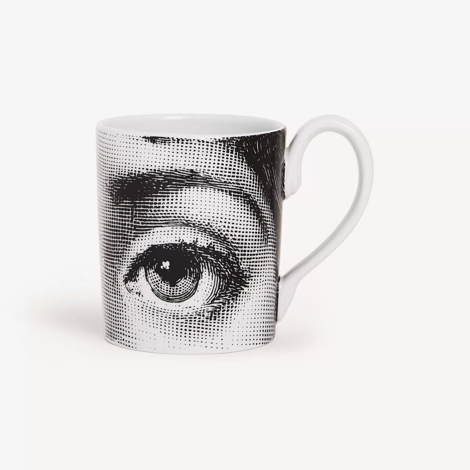 Tea And Coffee Sets<Fornasetti Mug Occhi White/Black