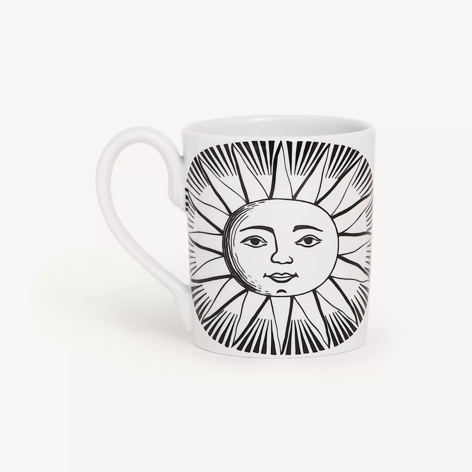Tea And Coffee Sets<Fornasetti Mug Sole White/Black