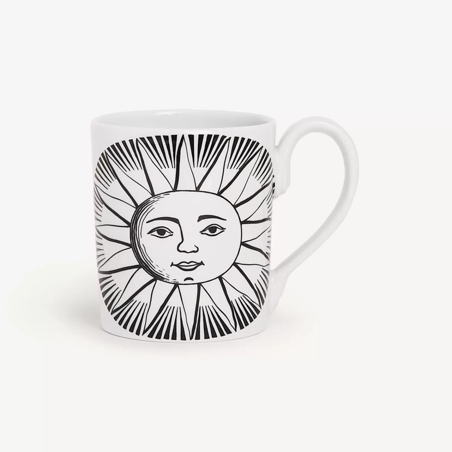 Tea And Coffee Sets<Fornasetti Mug Sole White/Black