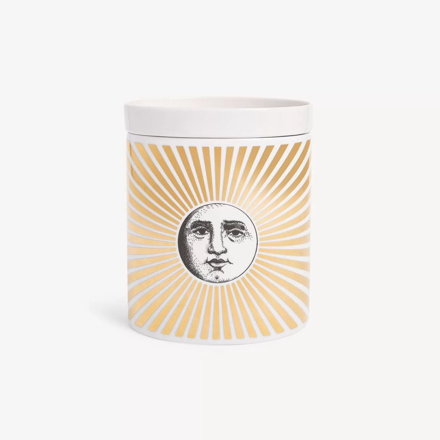 Scented Candles<Fornasetti Nel Mentre Large Scented Candle - Soli Decor - Immaginazione Fragrance White/Black/Gold