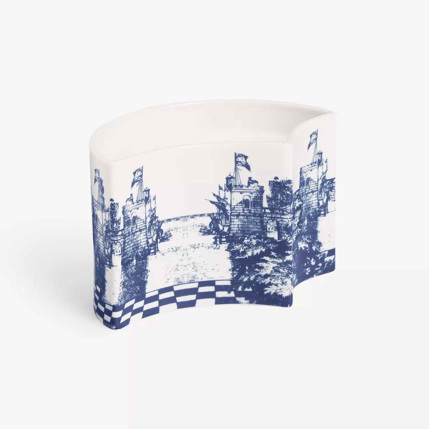 Scented Candles<Fornasetti Nel Mentre Set Of Three Scented Candles - Giardino Settecentesco Decor - Giardino Segreto Fragrance Blue/White