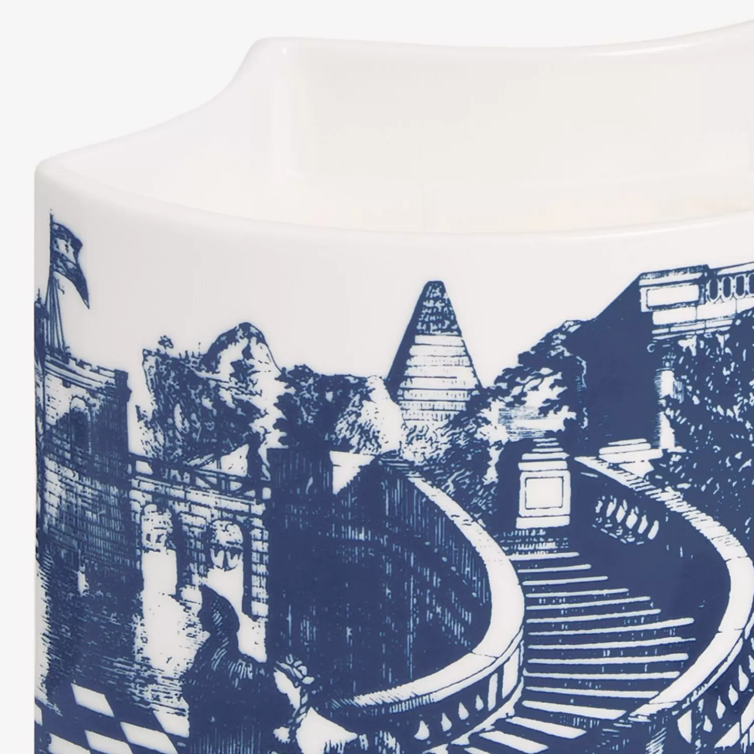 Scented Candles<Fornasetti Nel Mentre Vase Scented Candle - Giardino Settecentesco Decor - Giardino Segreto Fragrance Blue/White
