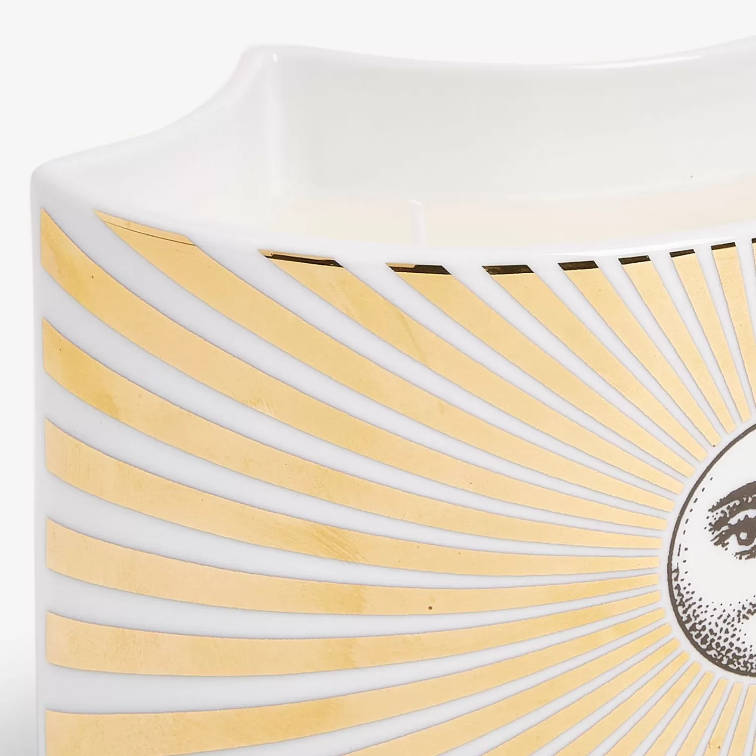 Scented Candles<Fornasetti Nel Mentre Vase Scented Candle - Soli Decor - Immaginazione Fragrance White/Black/Gold