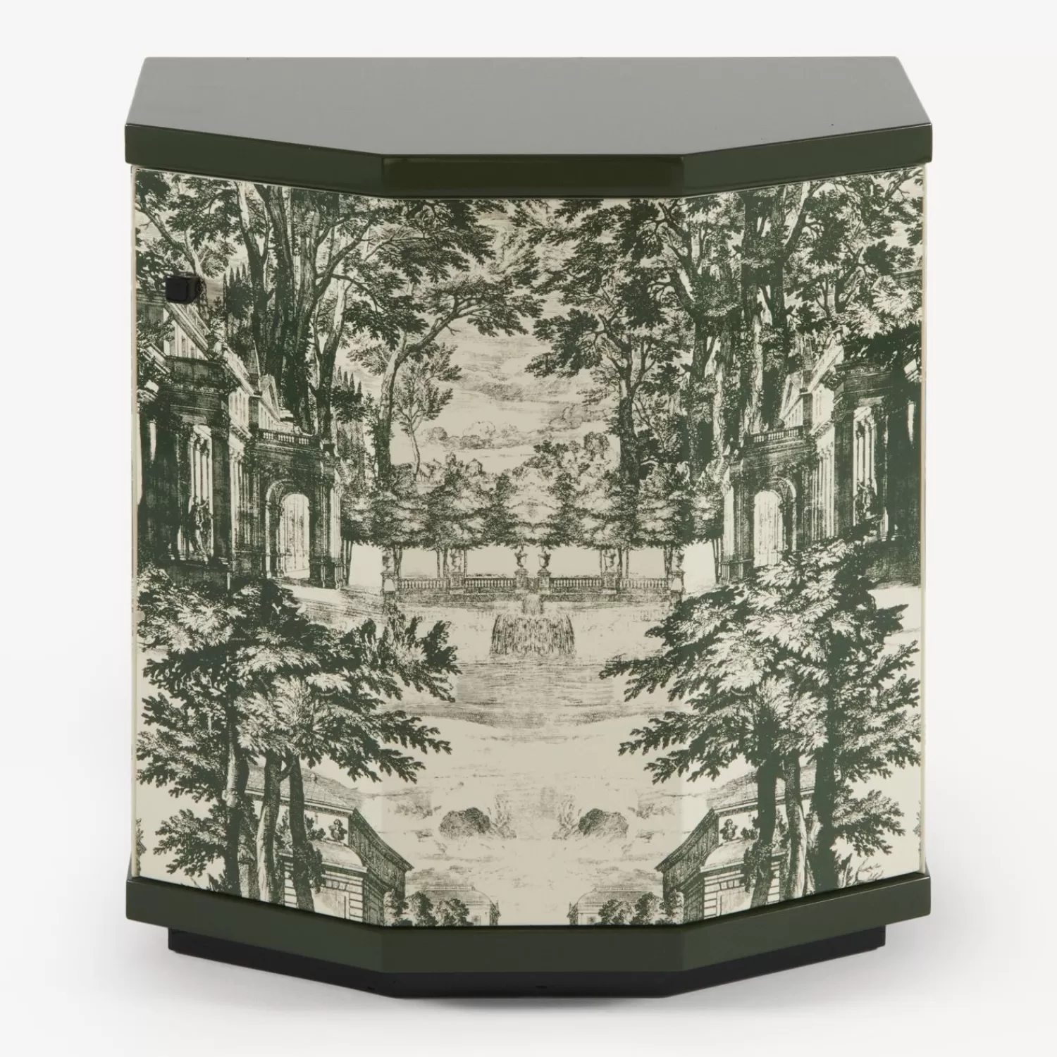 Cabinets<Fornasetti Night Stand Polyhedric Giardino Settecentesco Green/Ivory