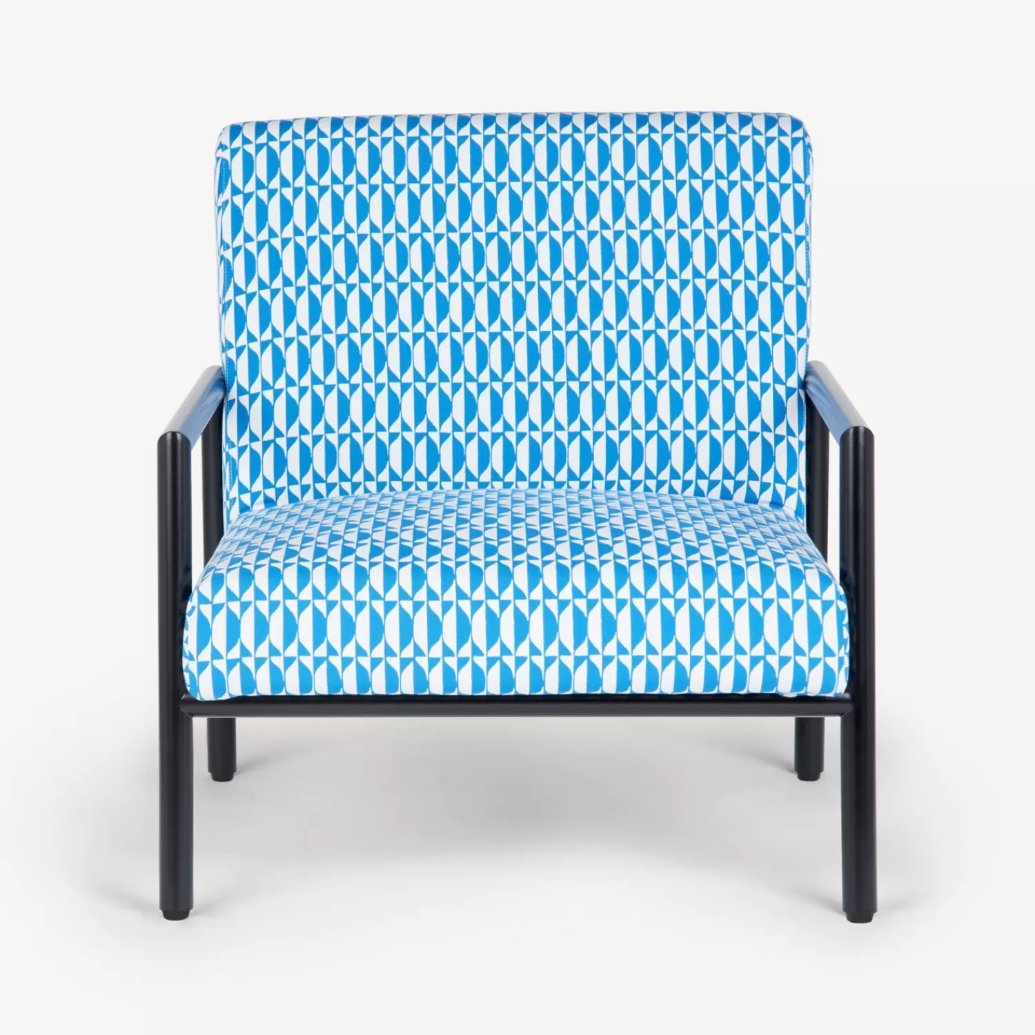 Living Rooms<Fornasetti Outdoor Armchair Losanghe Turquoise/White/Black