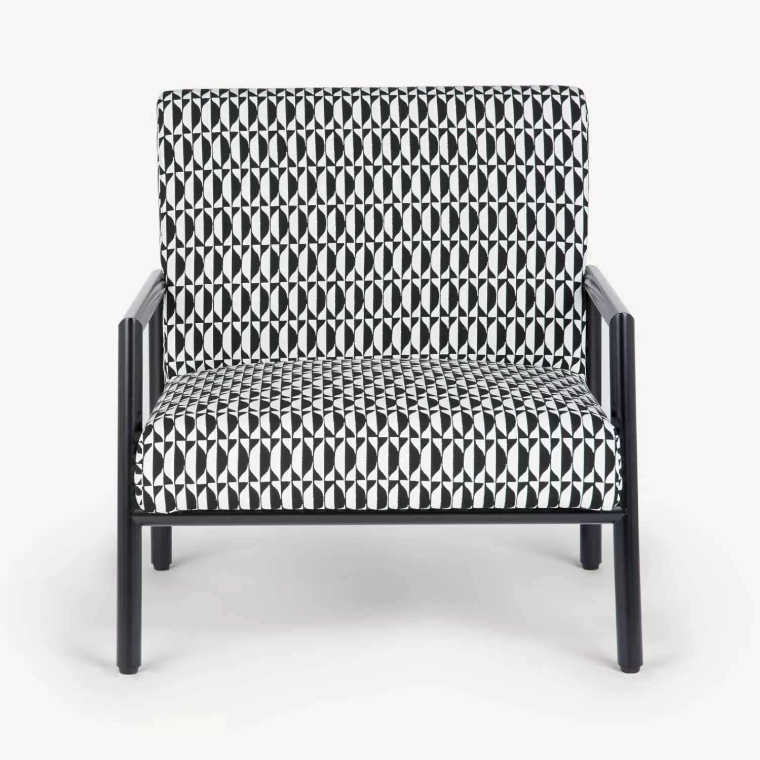 Living Rooms<Fornasetti Outdoor Armchair Losanghe White/Black