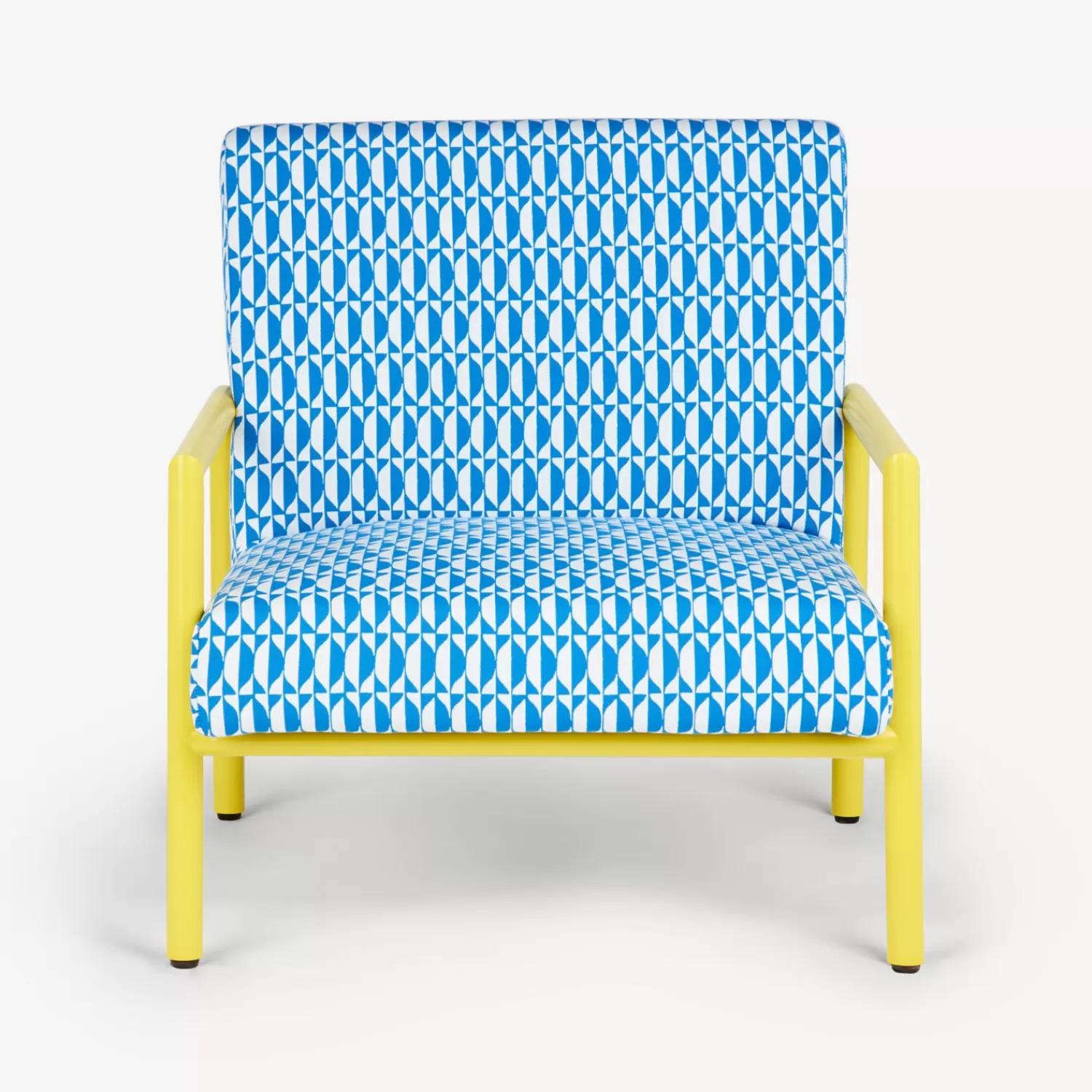 Living Rooms<Fornasetti Outdoor Armchair Losanghe Turquoise/White/Yellow