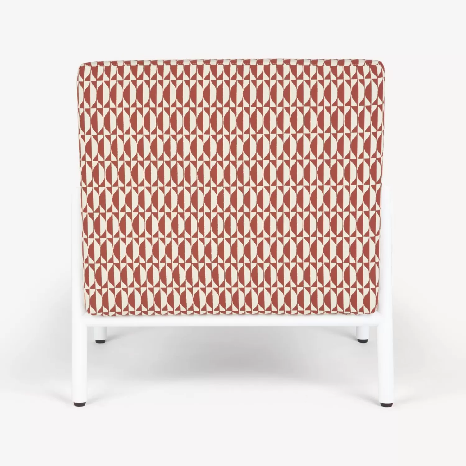Living Rooms<Fornasetti Outdoor Armchair Losanghe Rust/Ecru/White