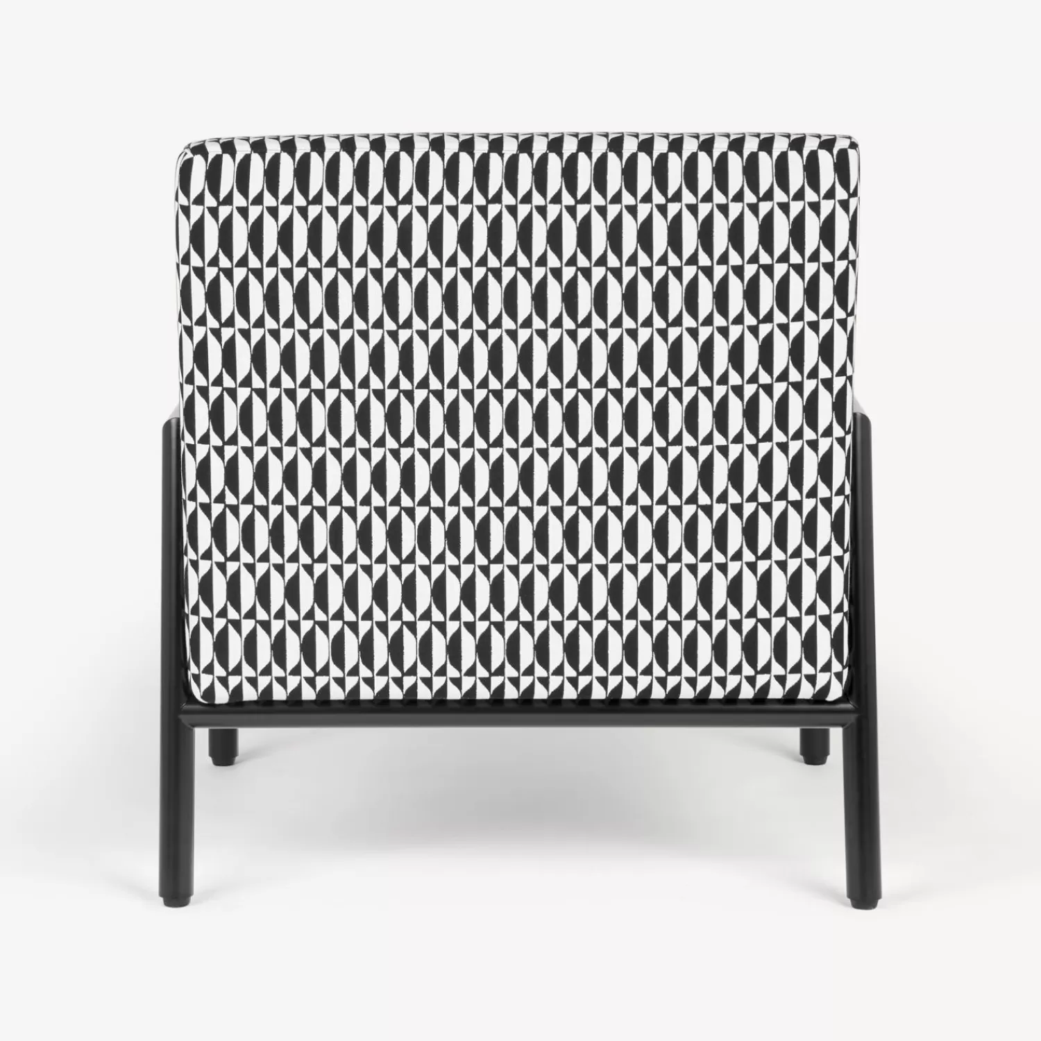 Living Rooms<Fornasetti Outdoor Armchair Losanghe White/Black