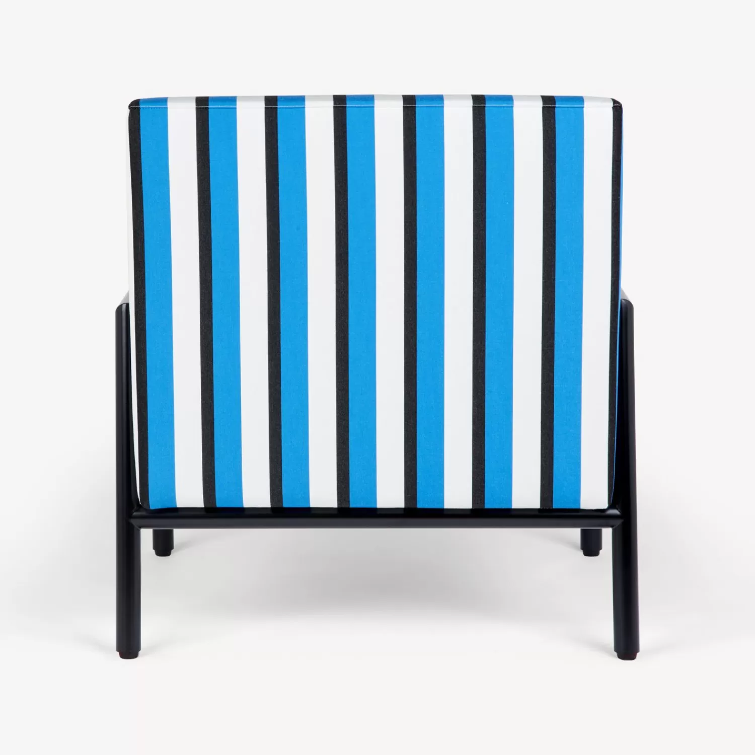 Living Rooms<Fornasetti Outdoor Armchair Rigato Turquoise/White/Black
