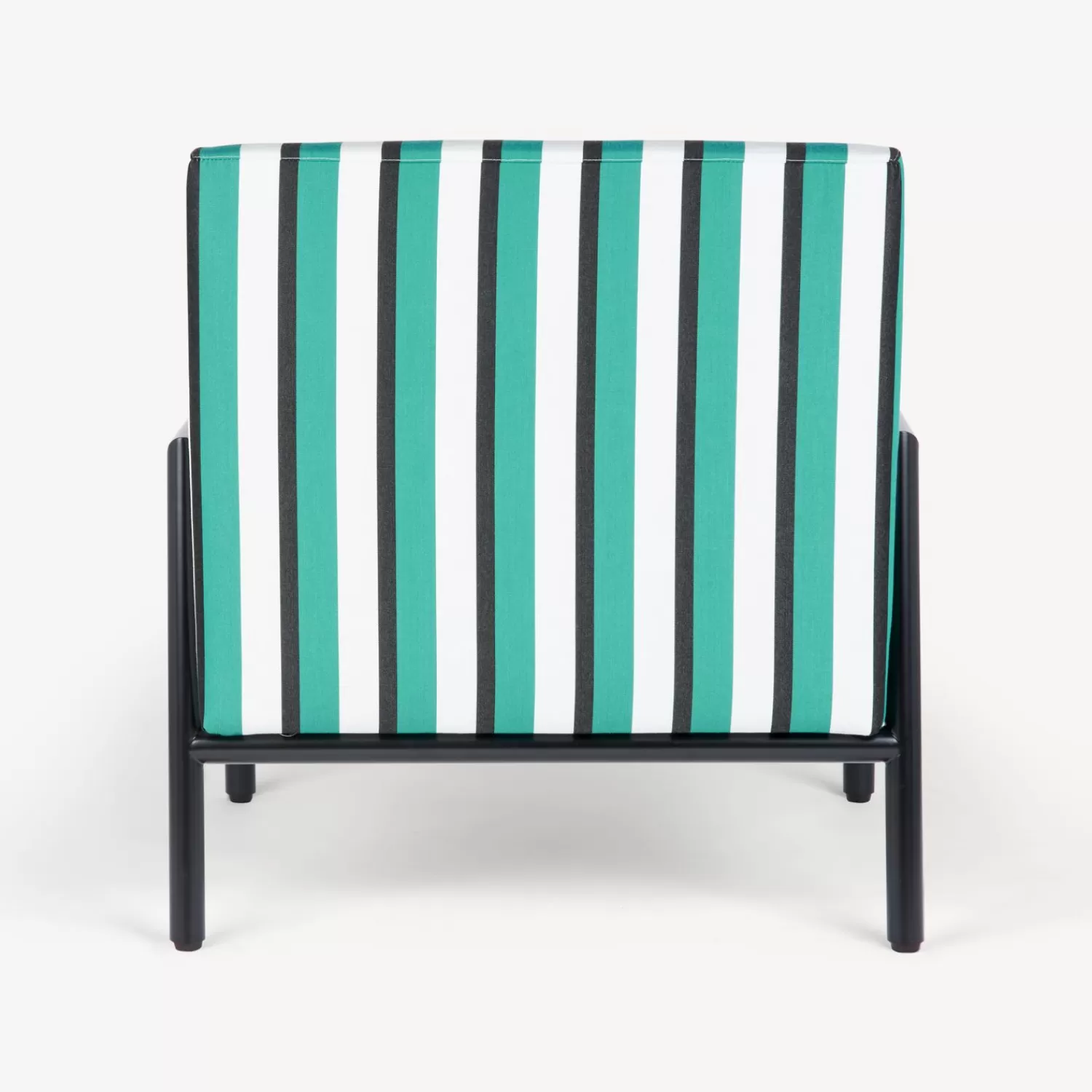 Living Rooms<Fornasetti Outdoor Armchair Rigato Green/White/Black