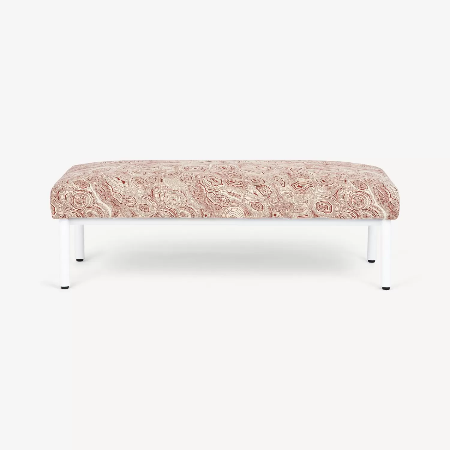 Living Rooms<Fornasetti Outdoor Bench Malachite Rust/Ecru/White