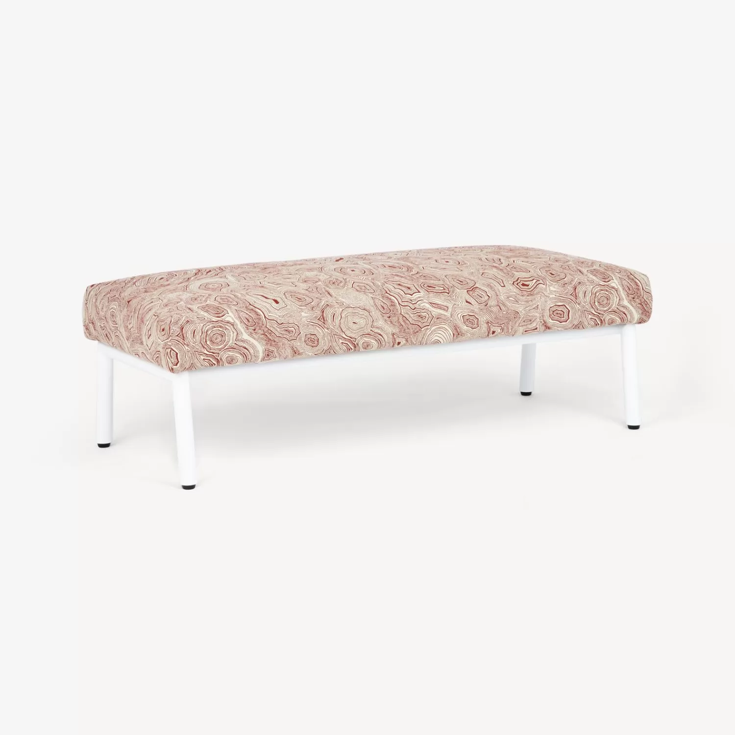 Living Rooms<Fornasetti Outdoor Bench Malachite Rust/Ecru/White