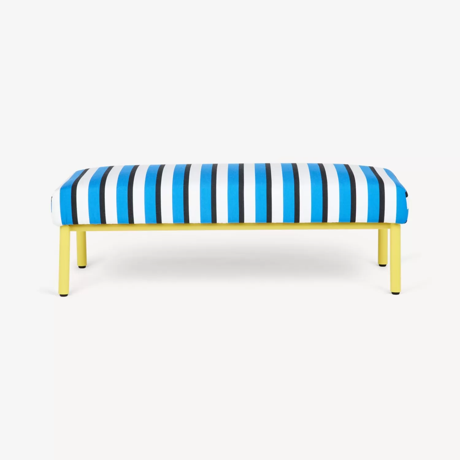 Living Rooms<Fornasetti Outdoor Bench Rigato Turquoise/White/Yellow