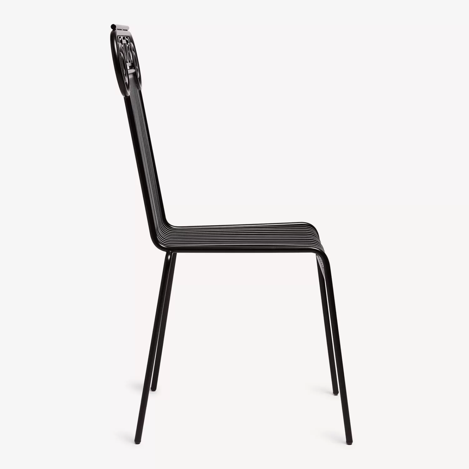 Chairs<Fornasetti Outdoor Chair Capitellum Black
