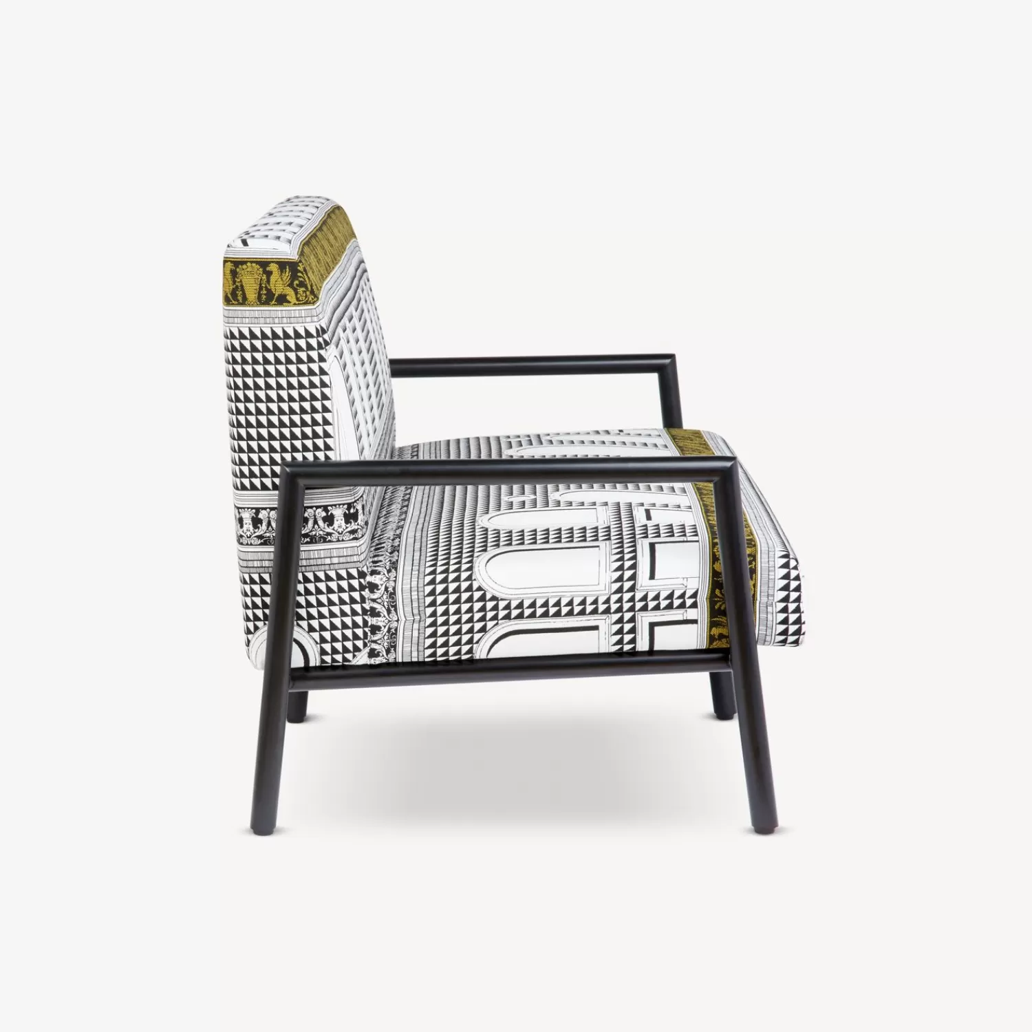 Living Rooms<Fornasetti Outdoor Sofa Facciata Quattrocentesca White/Black/Yellow
