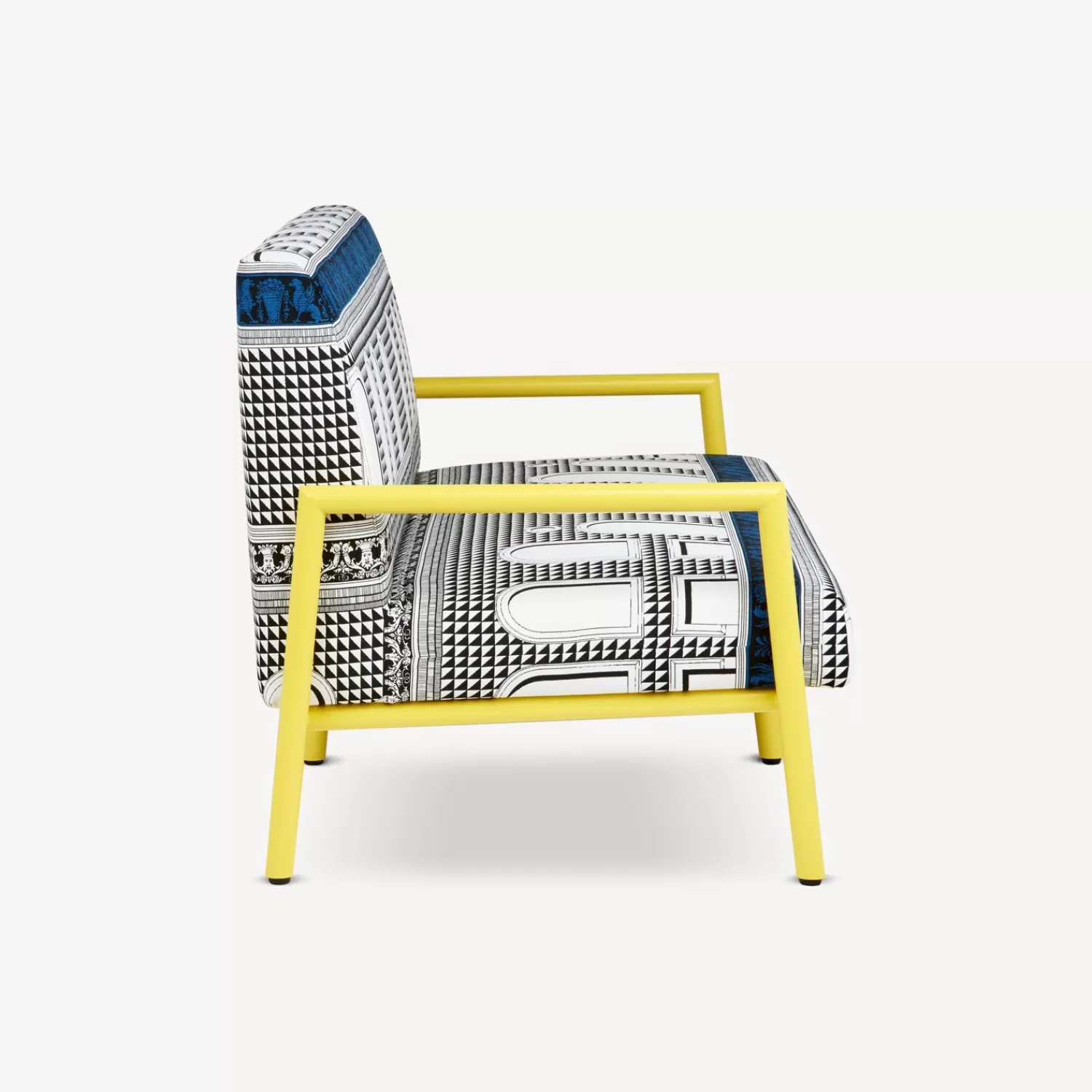 Living Rooms<Fornasetti Outdoor Sofa Facciata Quattrocentesca White/Black/Turquoise