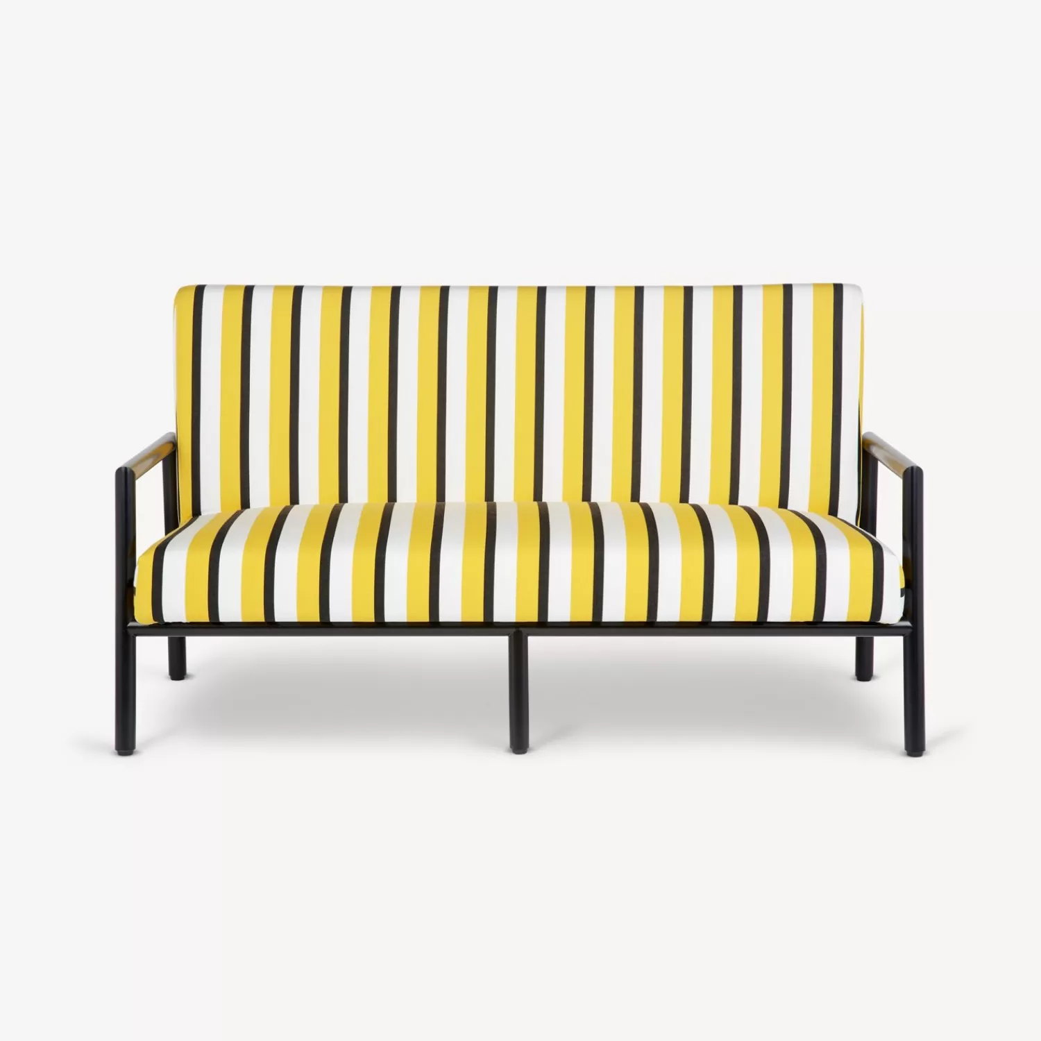 Living Rooms<Fornasetti Outdoor Sofa Rigato Yellow/White/Black