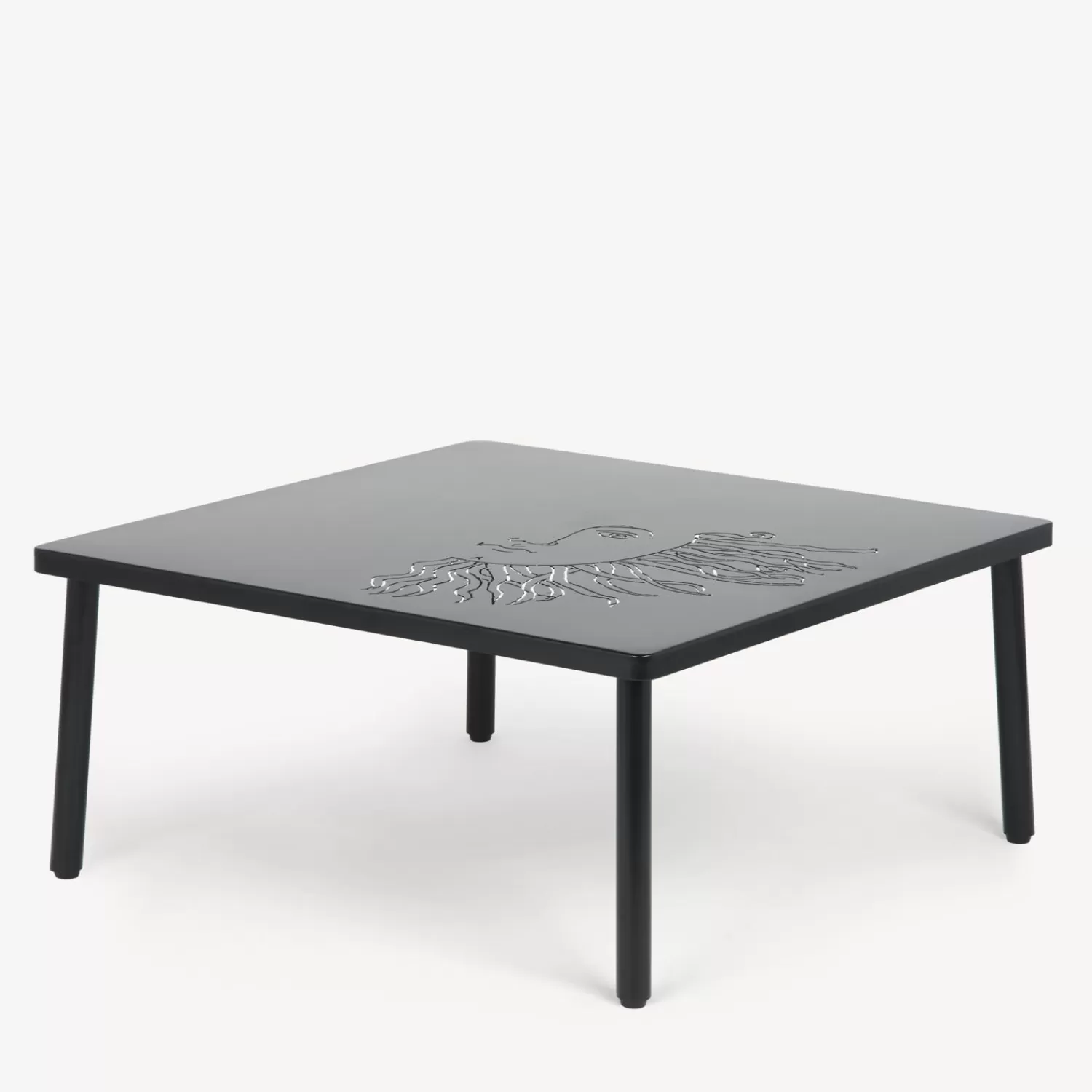 Tables<Fornasetti Outdoor Table Solitario Black