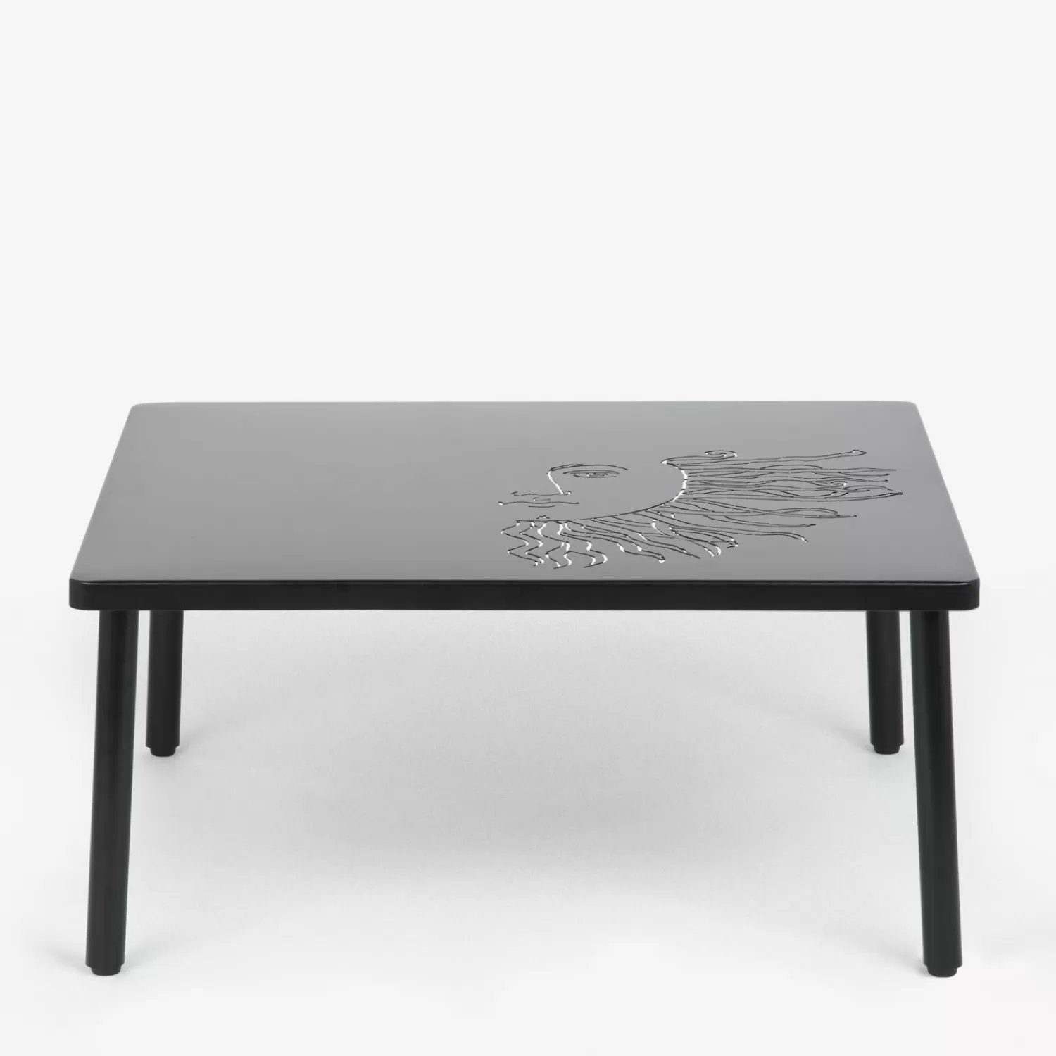 Tables<Fornasetti Outdoor Table Solitario Black