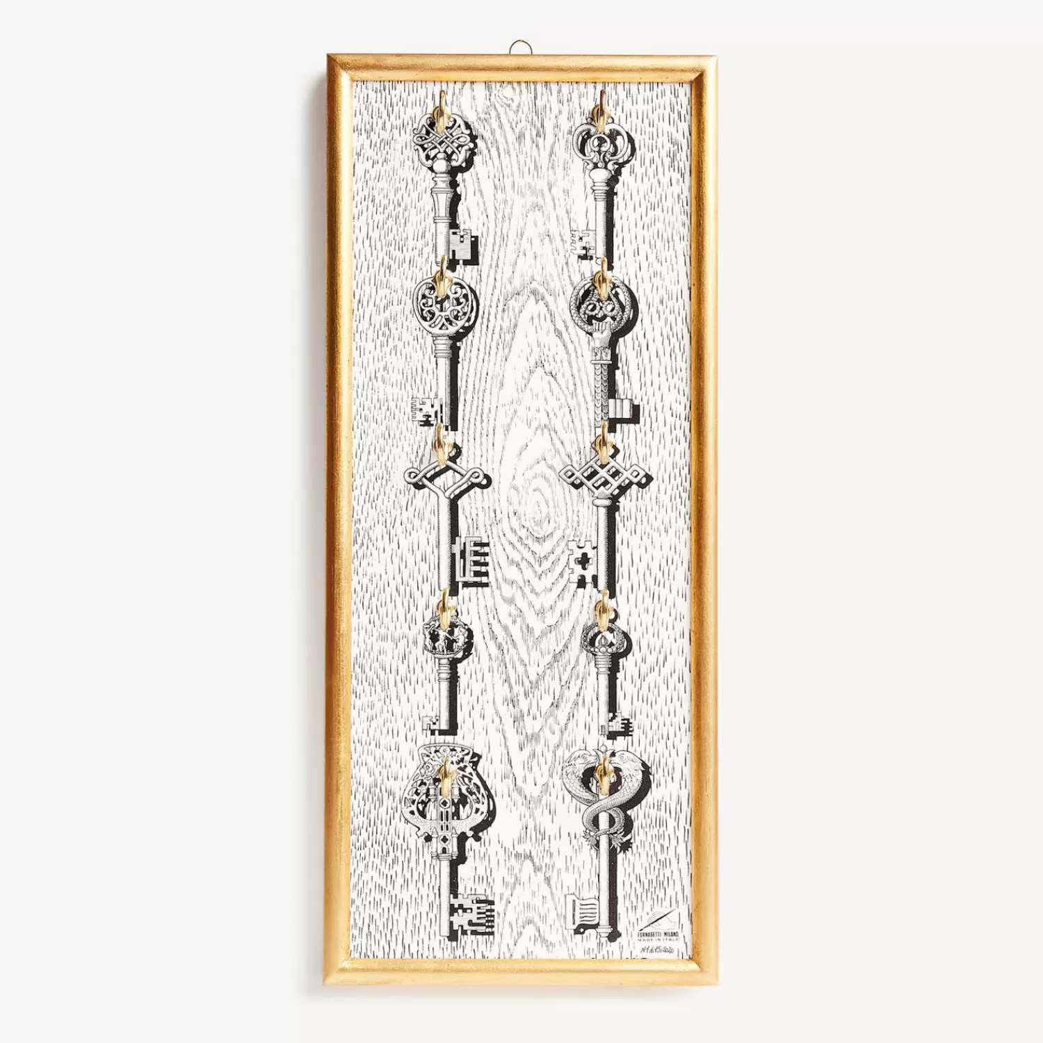 Decorative Panels<Fornasetti Panel Portachiavi White/Black