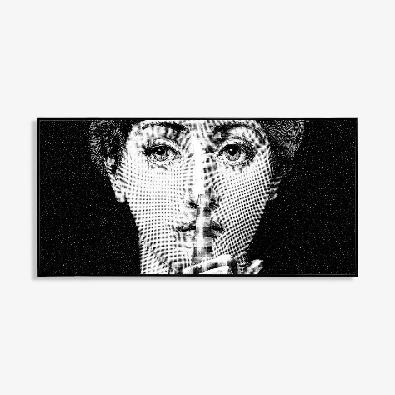Decorative Panels<Fornasetti Panel Silenzio White/Black