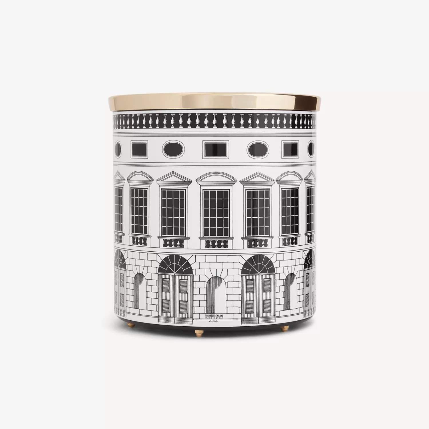 Paper Baskets<Fornasetti Paper Basket Architettura White/Black