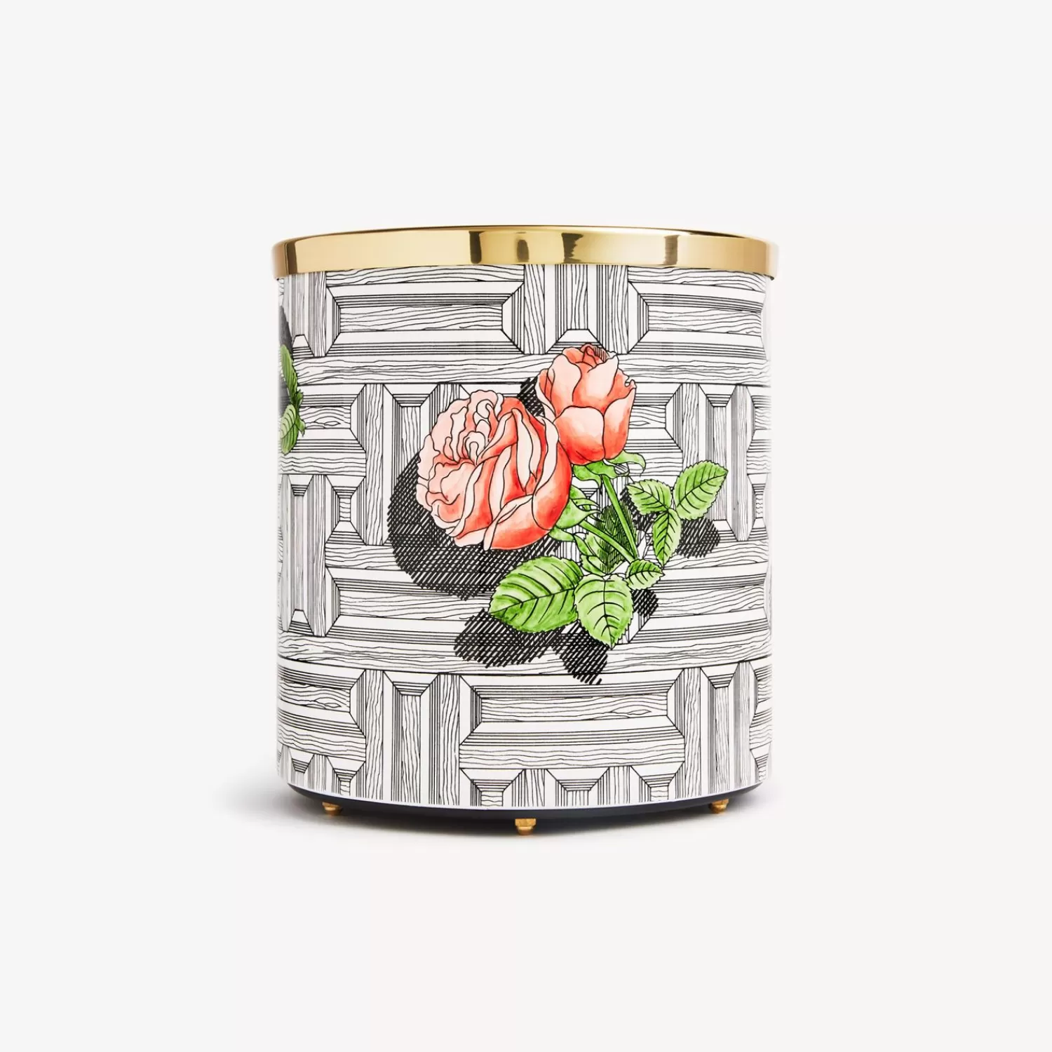 Paper Baskets<Fornasetti Paper Basket Musciarabia Con Rose Multicolour