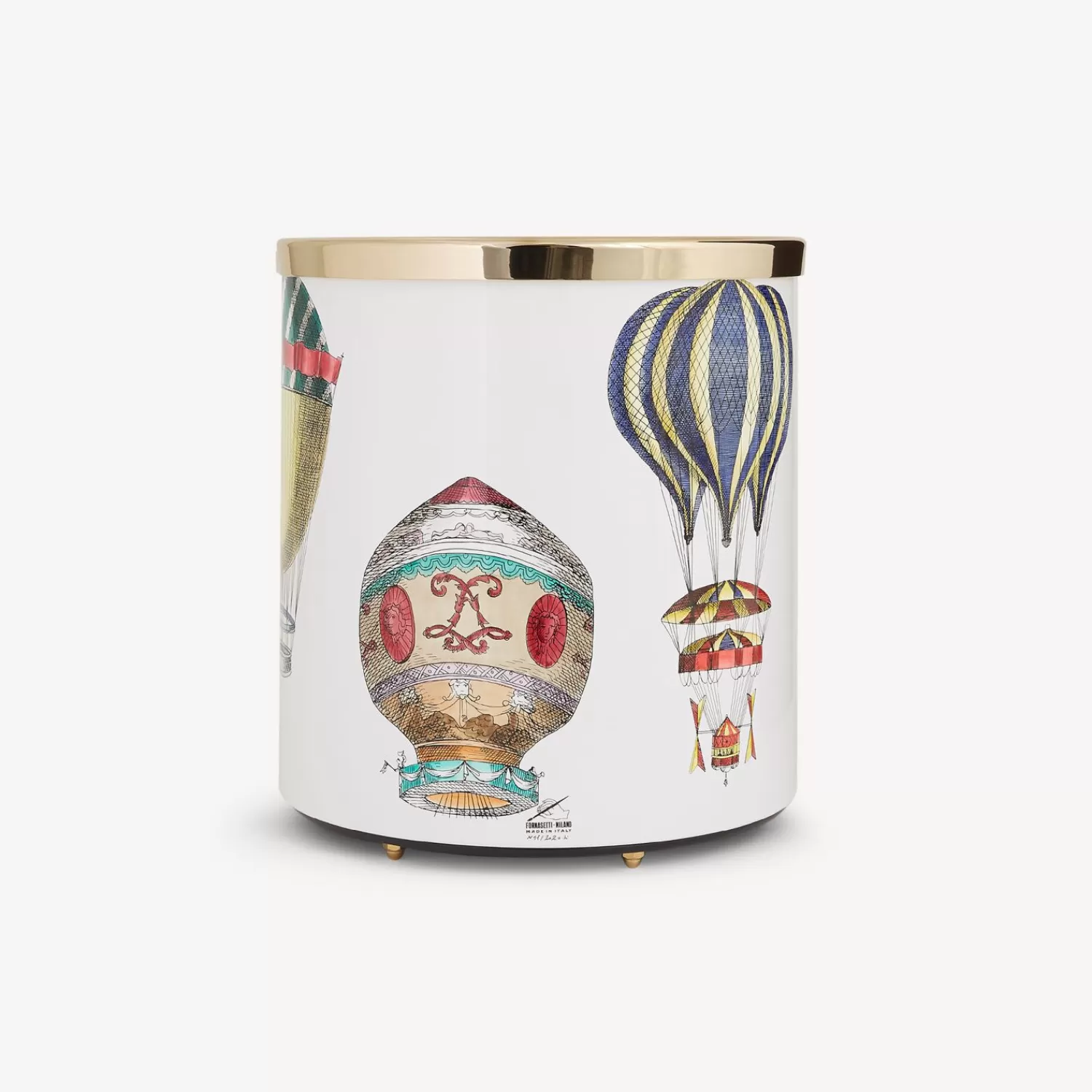 Paper Baskets<Fornasetti Paper Basket Palloni Multicolour