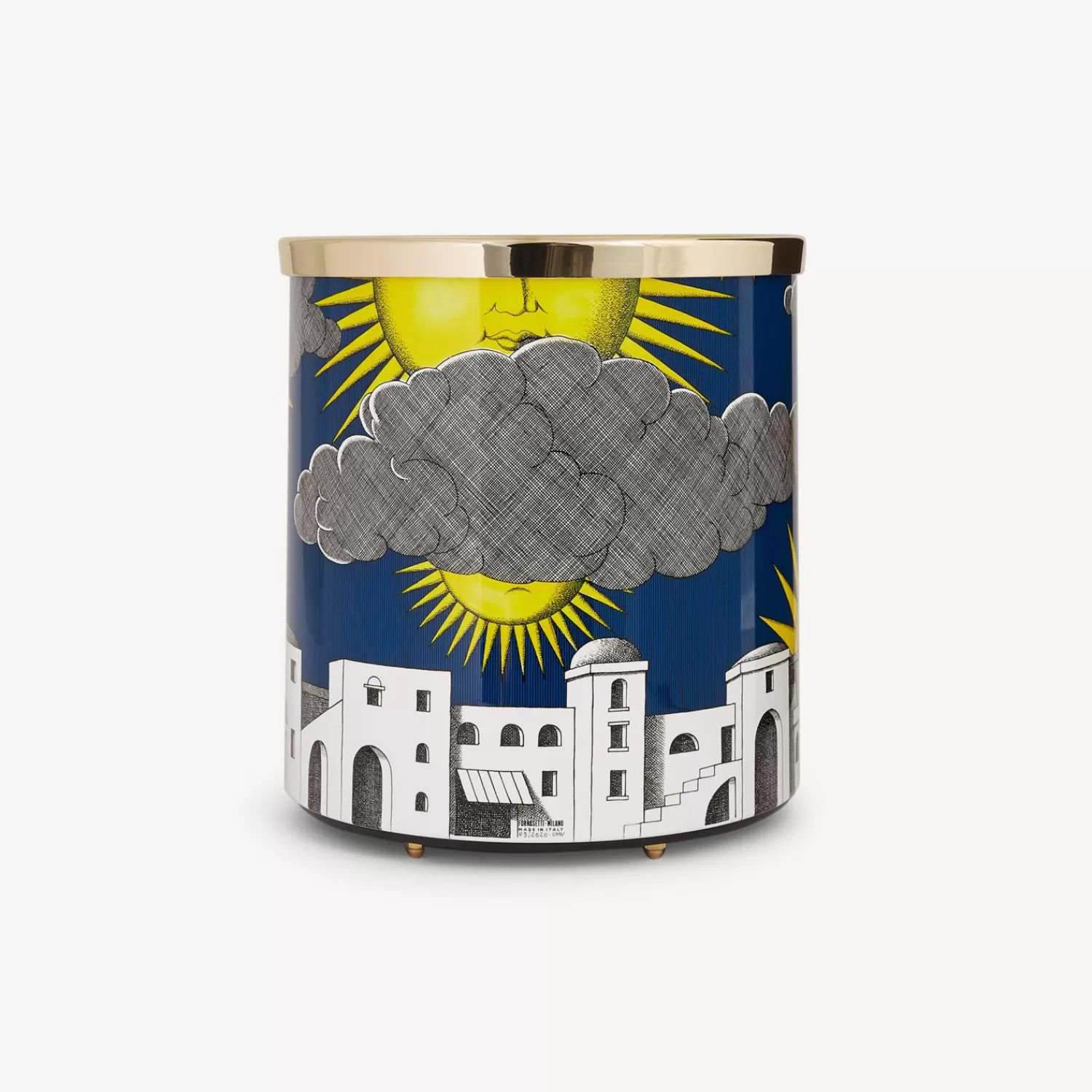 Paper Baskets<Fornasetti Paper Basket Sole Di Capri Multicolour