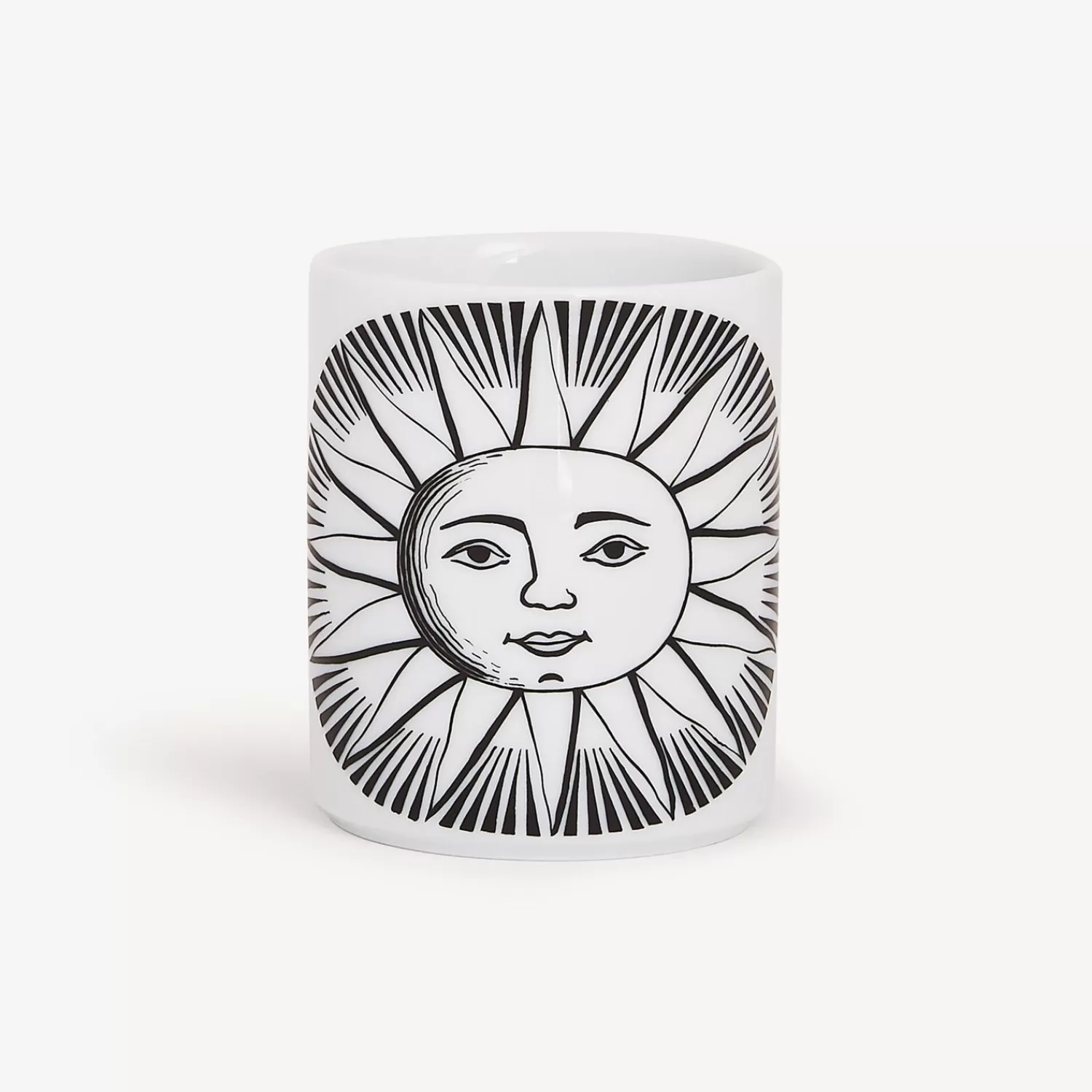 Small Containers<Fornasetti Pencil Holder Sole White/Black