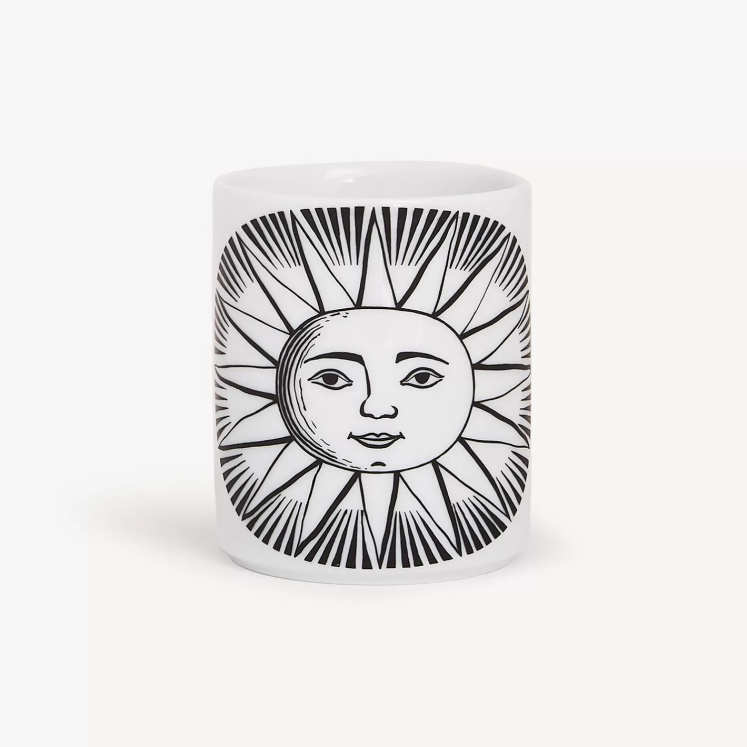 Small Containers<Fornasetti Pencil Holder Sole White/Black