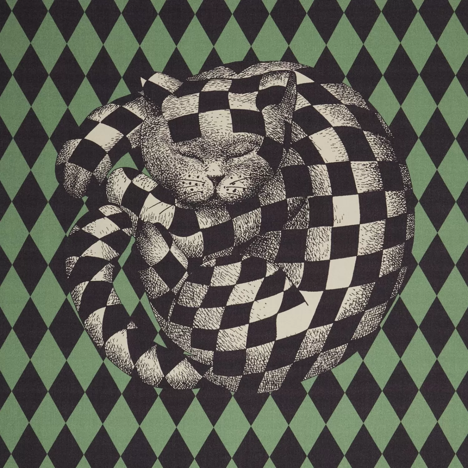 Plaid<Fornasetti Plaid High Fidelity Losanghe Multicolour