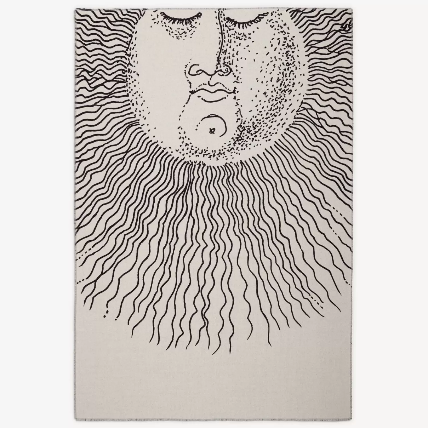 Plaid<Fornasetti Plaid Solingo White/Black