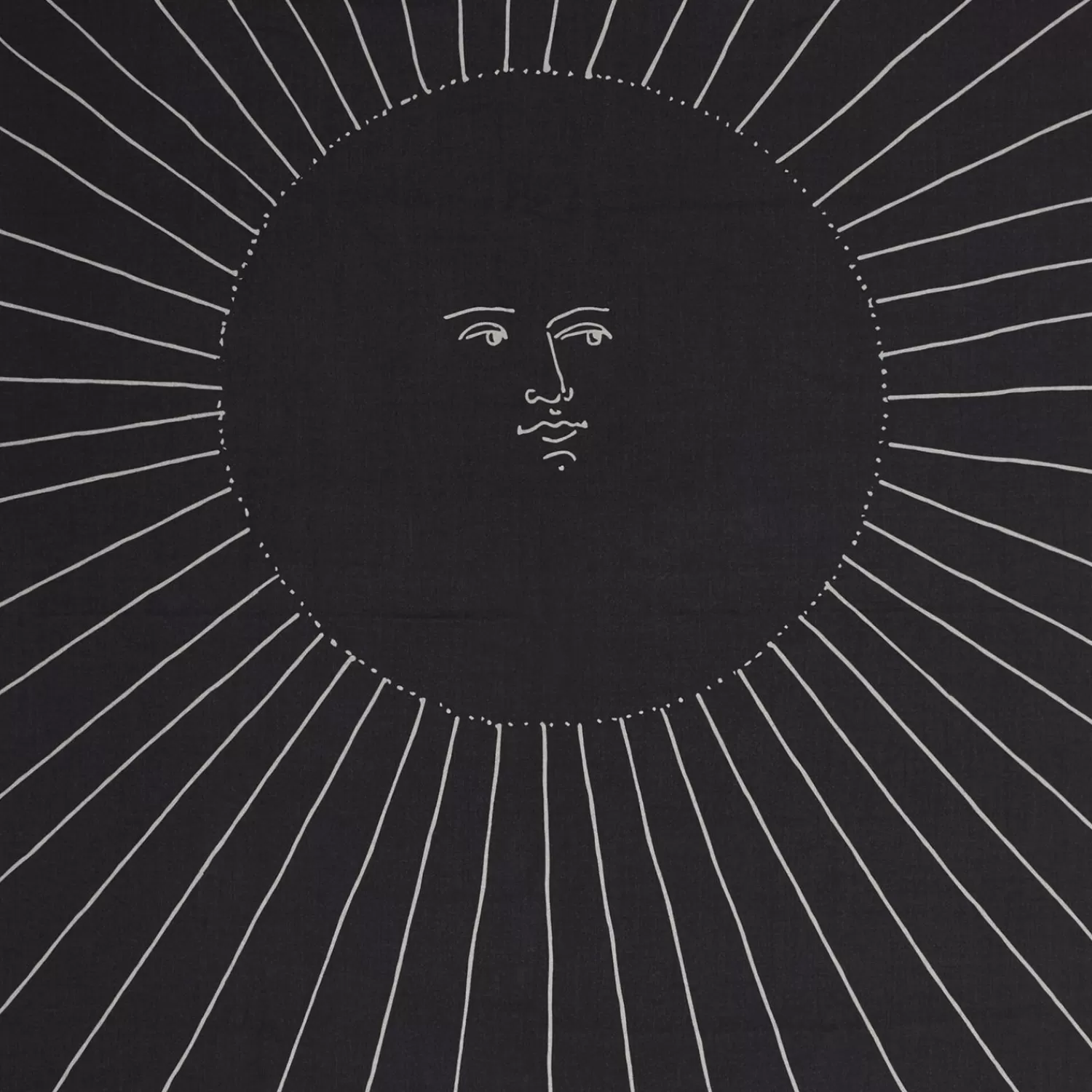 Plaid<Fornasetti Plaid Solitudine White/Black