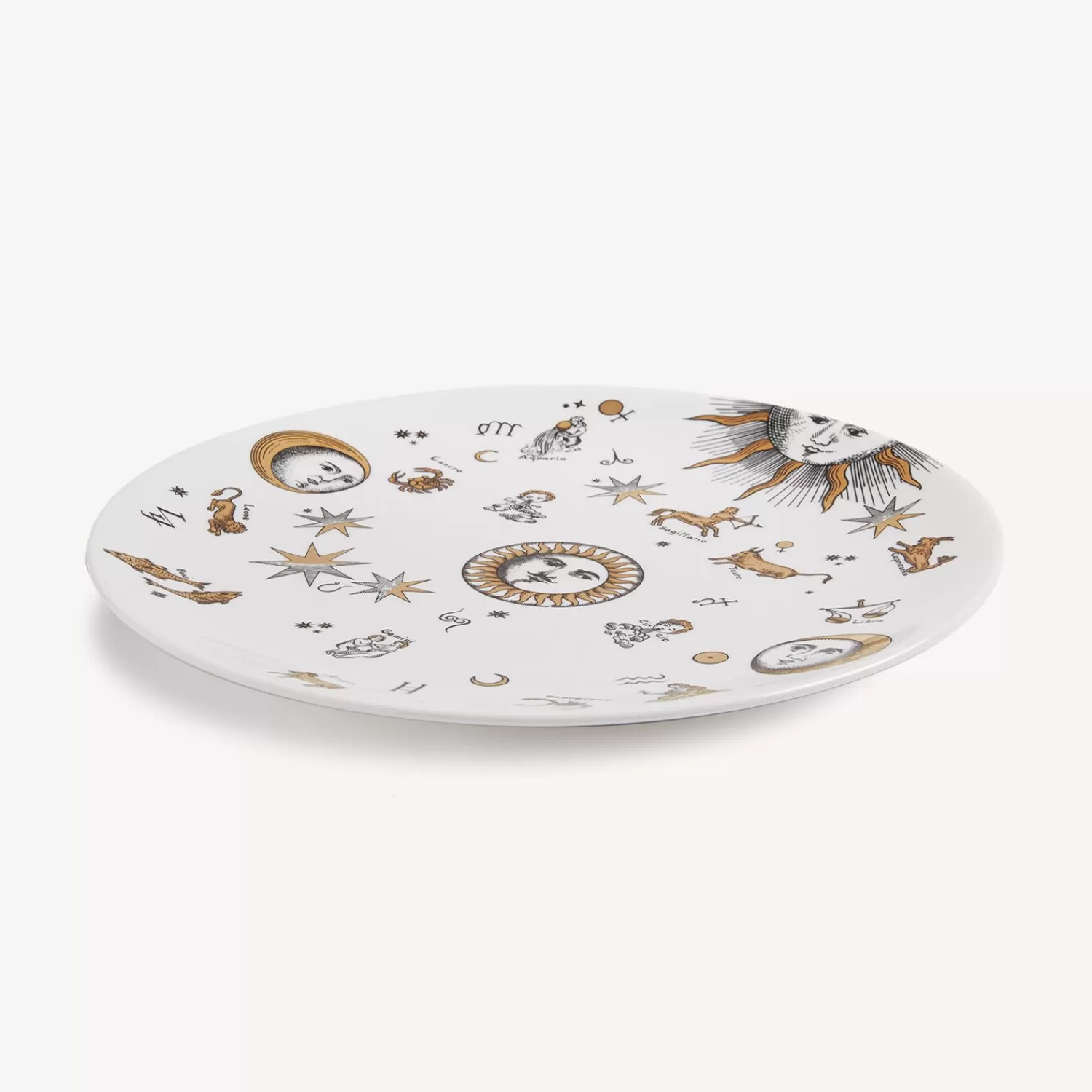 Decorative Plates<Fornasetti Plate Astronomici White/Black/Gold