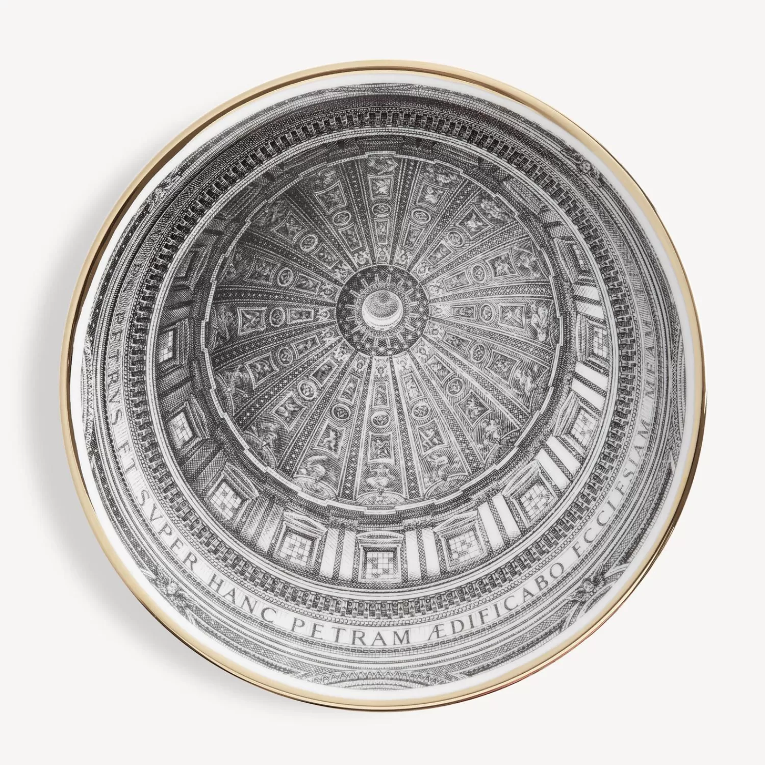 Decorative Plates<Fornasetti Plate Cupola San Pietro White/Black/Gold