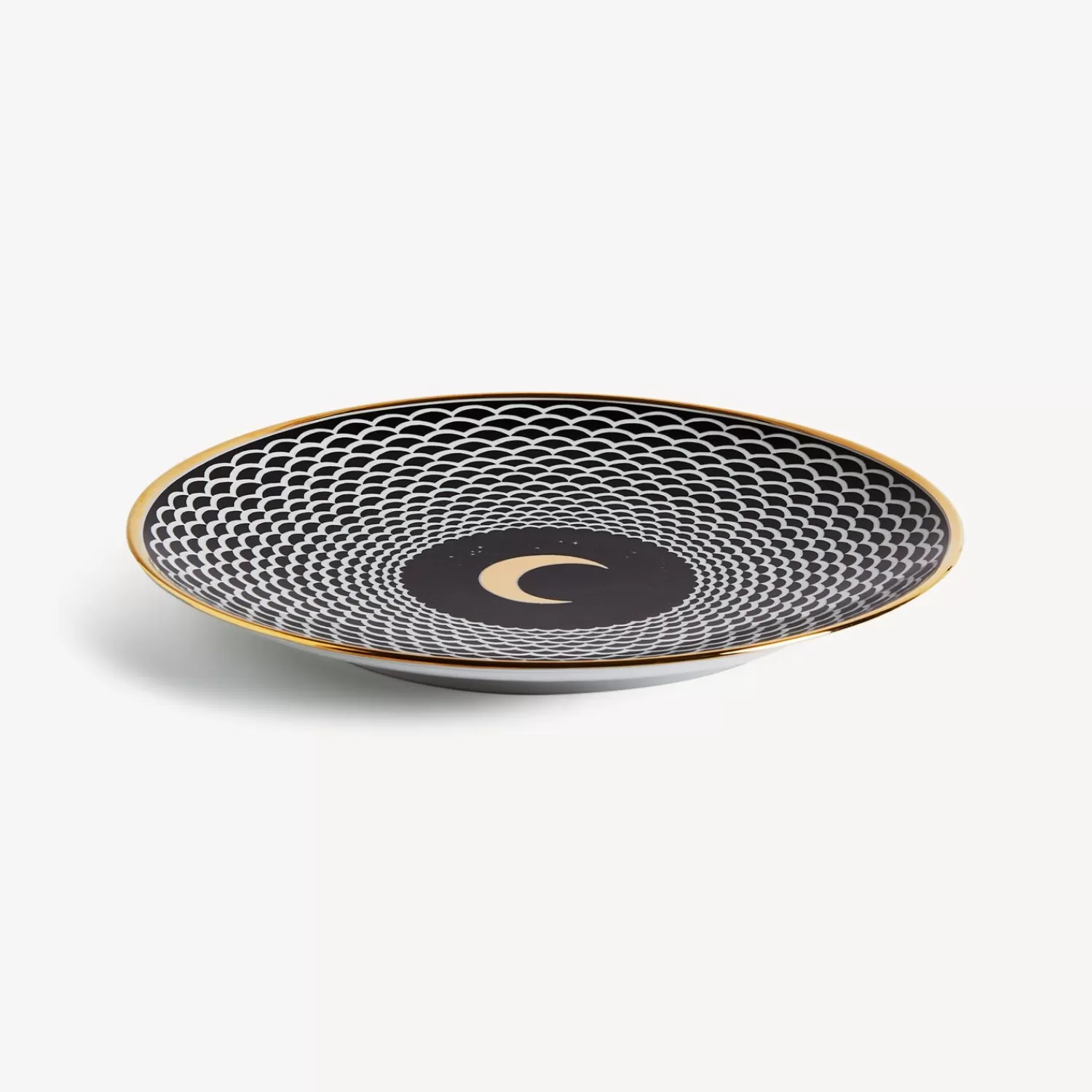 Decorative Plates<Fornasetti Plate Lunocentrica White/Black/Gold