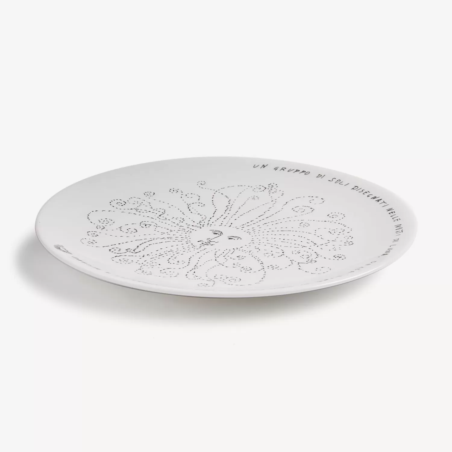Decorative Plates<Fornasetti Plate Solitario White/Black