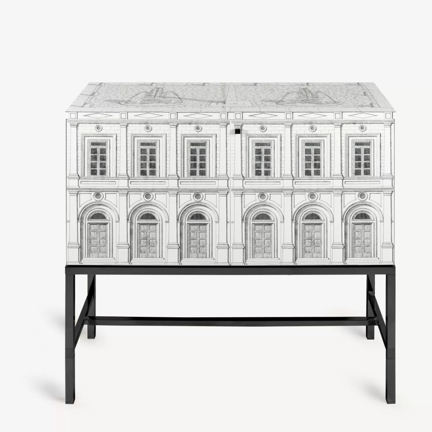 Cabinets<Fornasetti Raised Cabinet Architettura White/Black