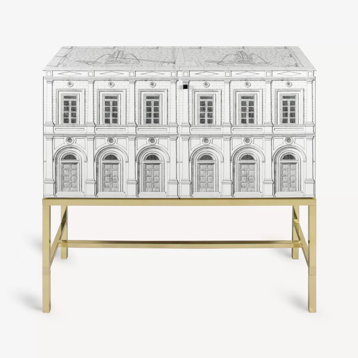 Cabinets<Fornasetti Raised Sideboard Architettura White/Black