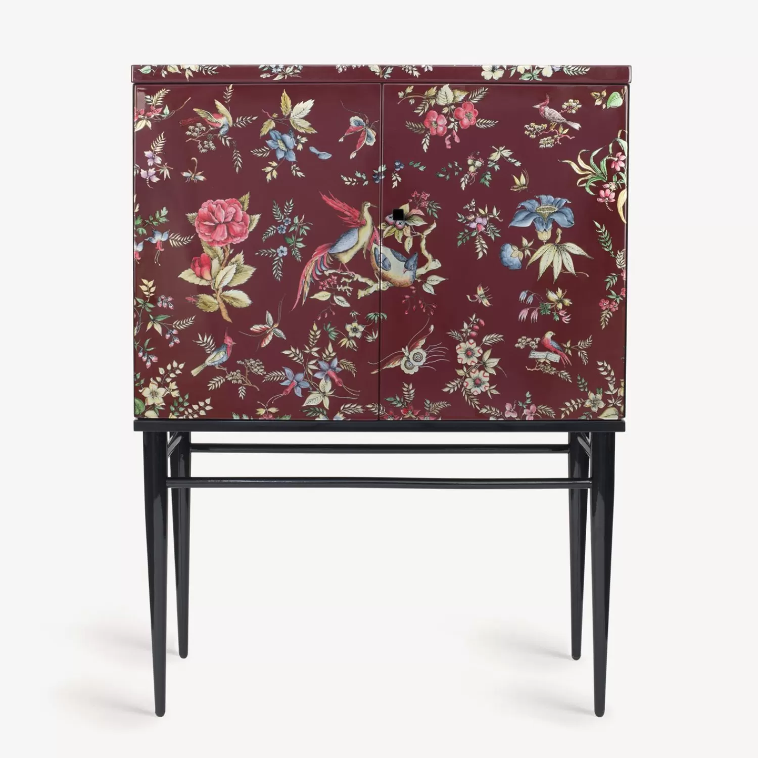 Cabinets<Fornasetti Raised Small Cabinet Coromandel Multicolour