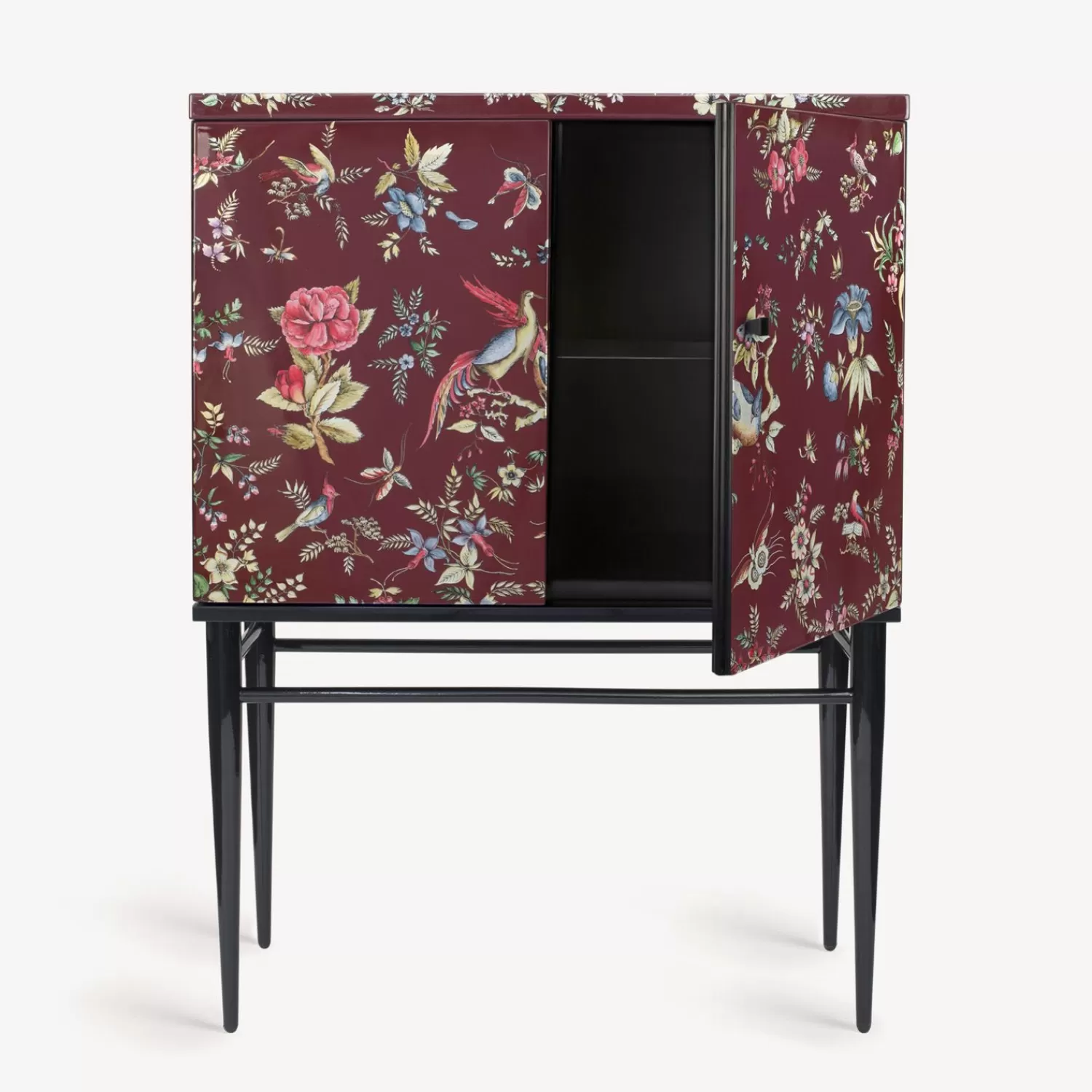 Cabinets<Fornasetti Raised Small Cabinet Coromandel Multicolour